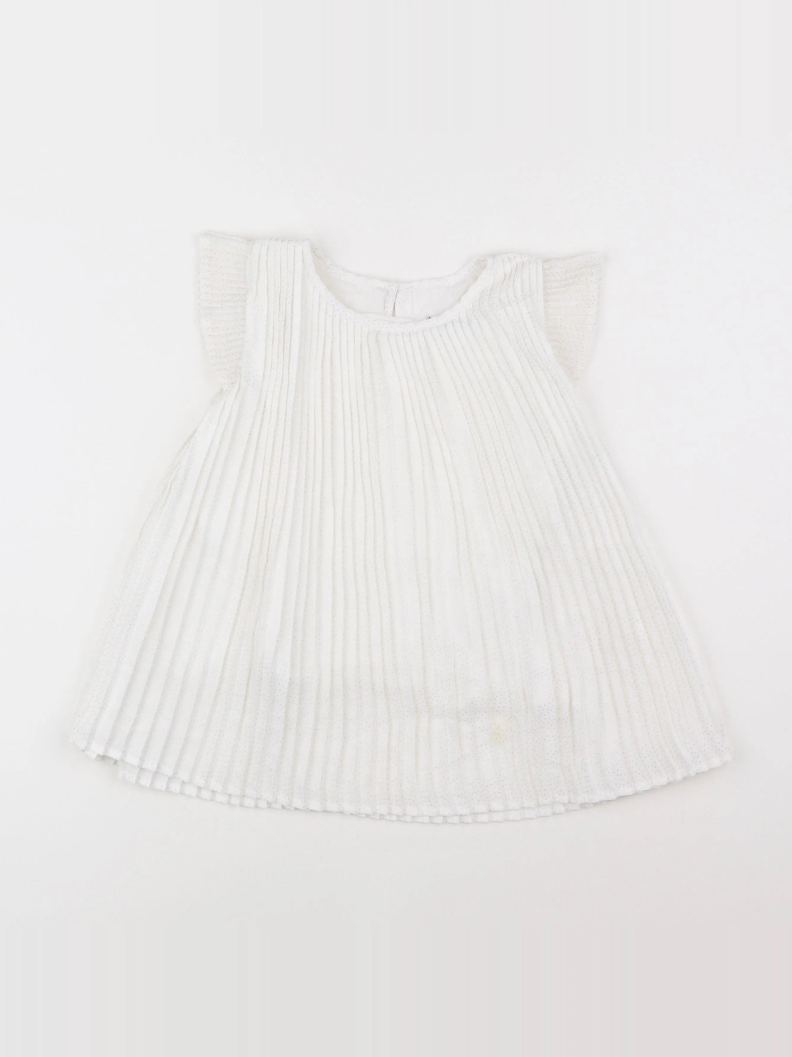 Okaidi - blouse blanc, argent - 8 ans