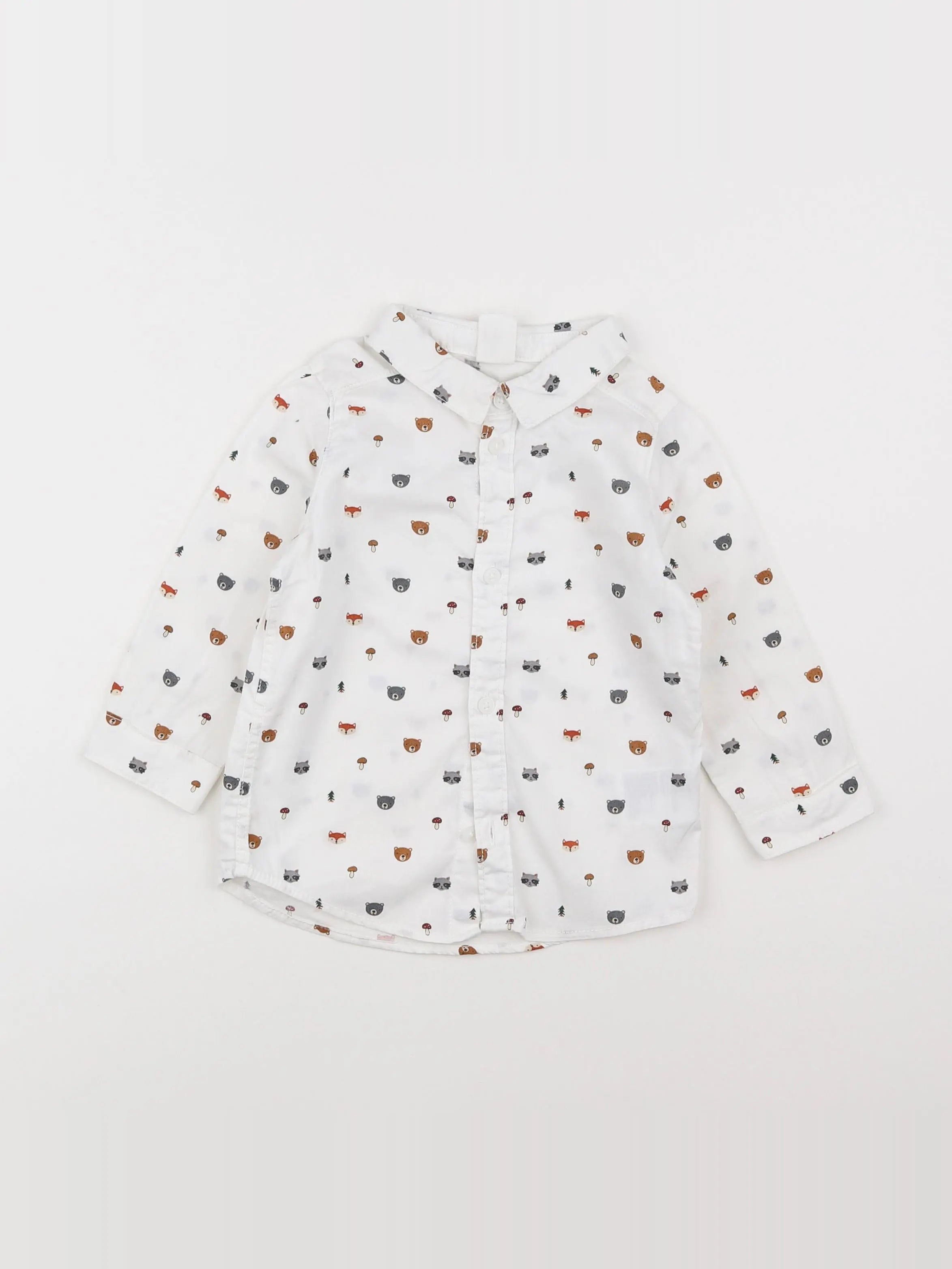 H&M - chemise blanc - 9/12 mois