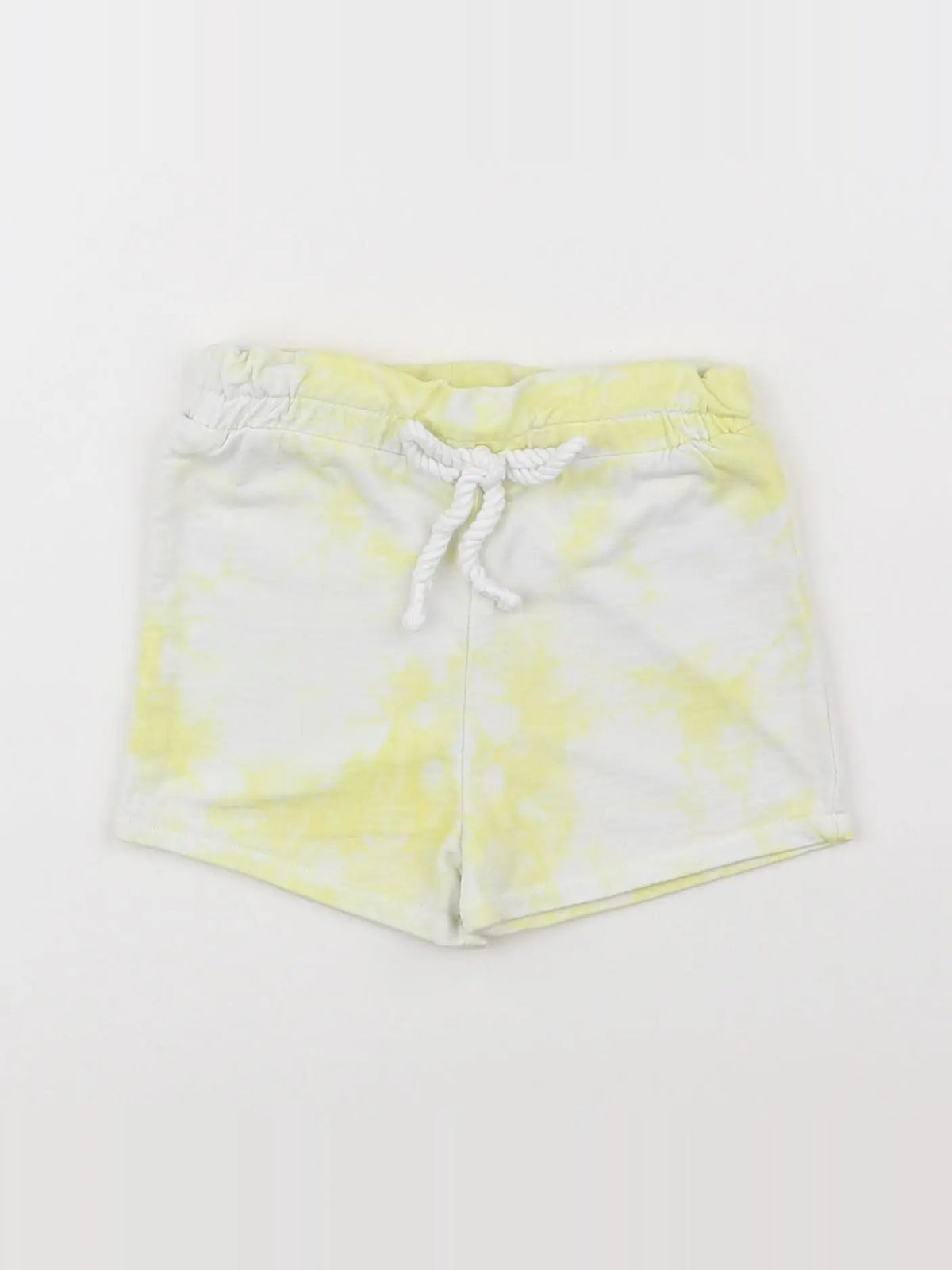 Vertbaudet - short blanc, jaune - 12 mois