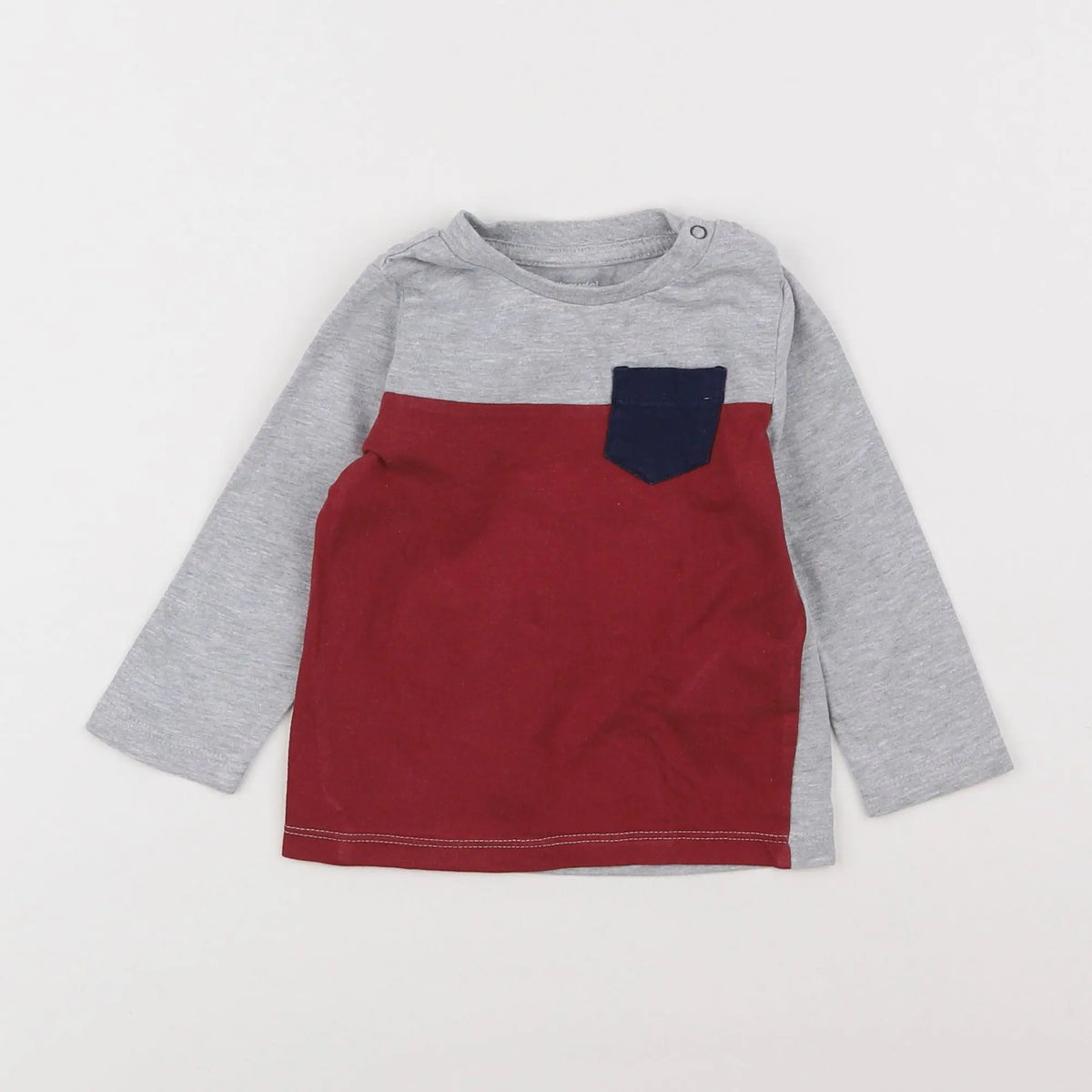 Vertbaudet - tee-shirt rouge - 9 mois