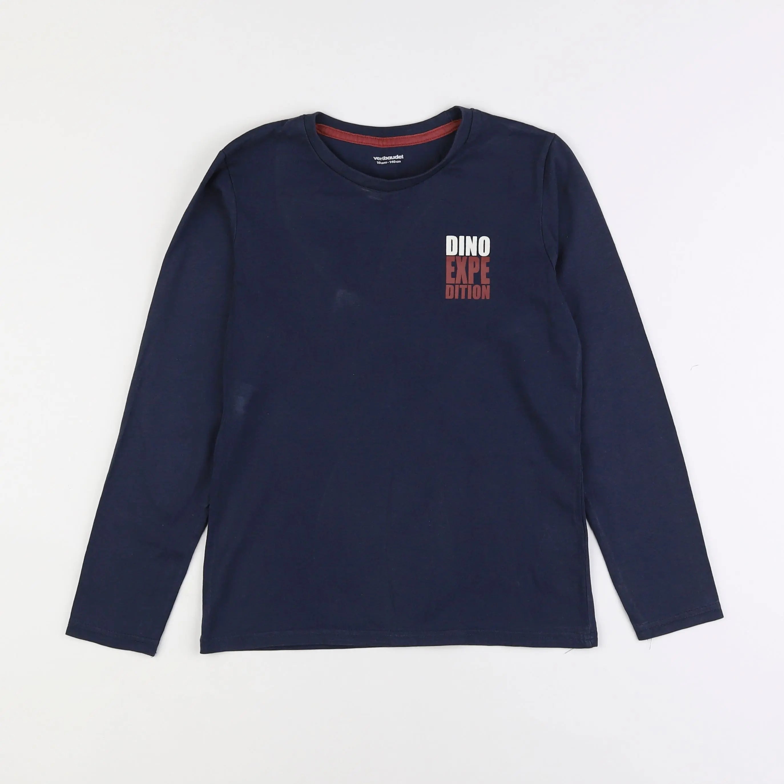 Vertbaudet - tee-shirt bleu - 10 ans