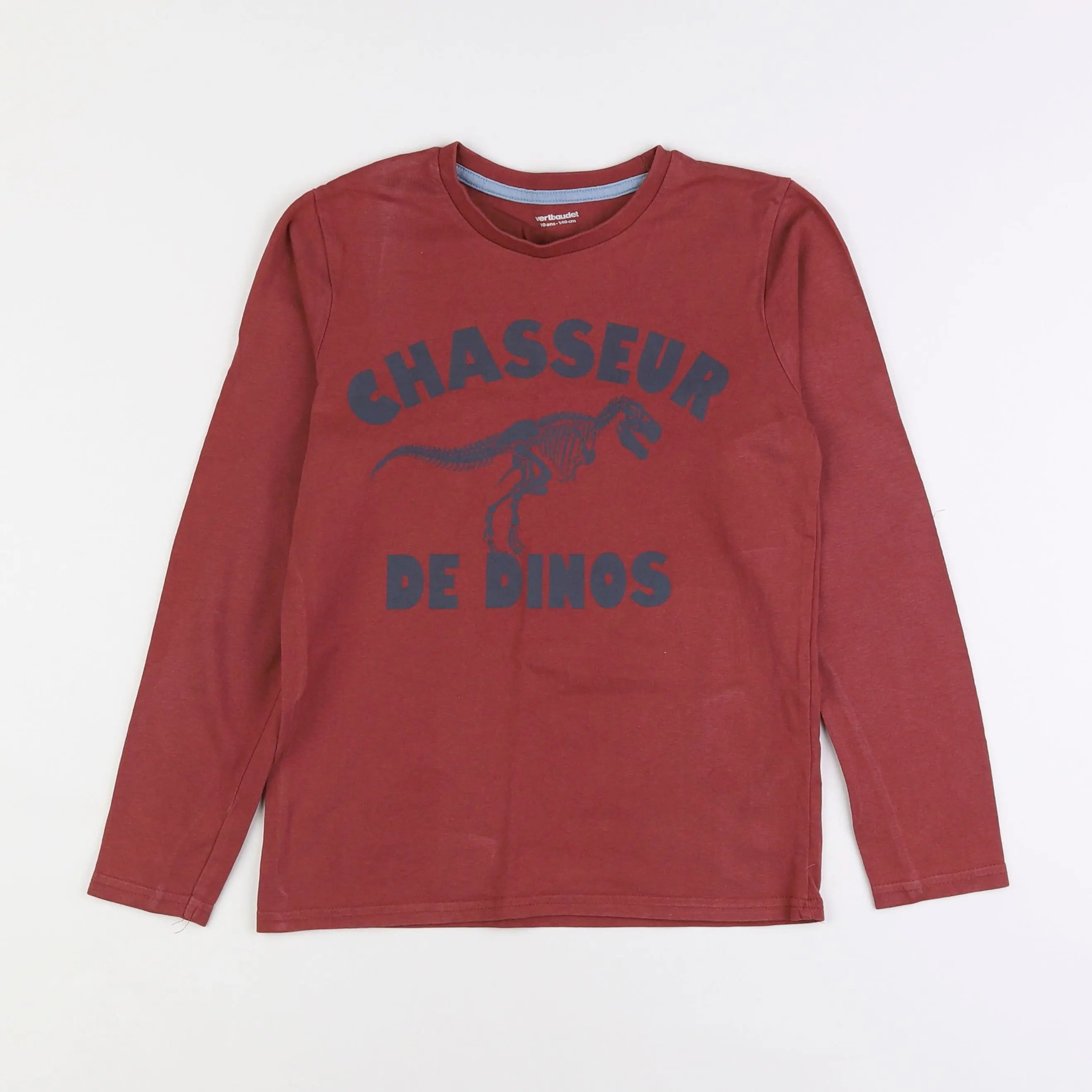 Vertbaudet - tee-shirt bleu, rouge - 10 ans