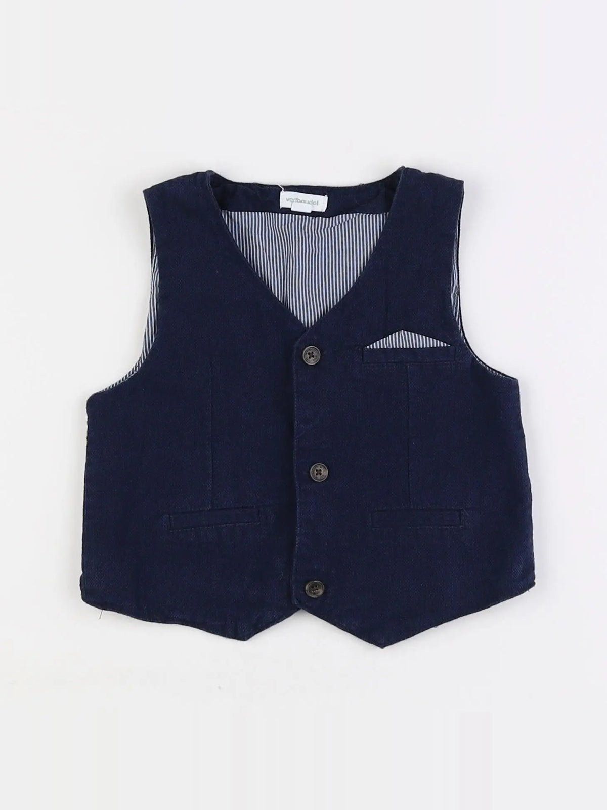 Vertbaudet - gilet bleu - 2 ans