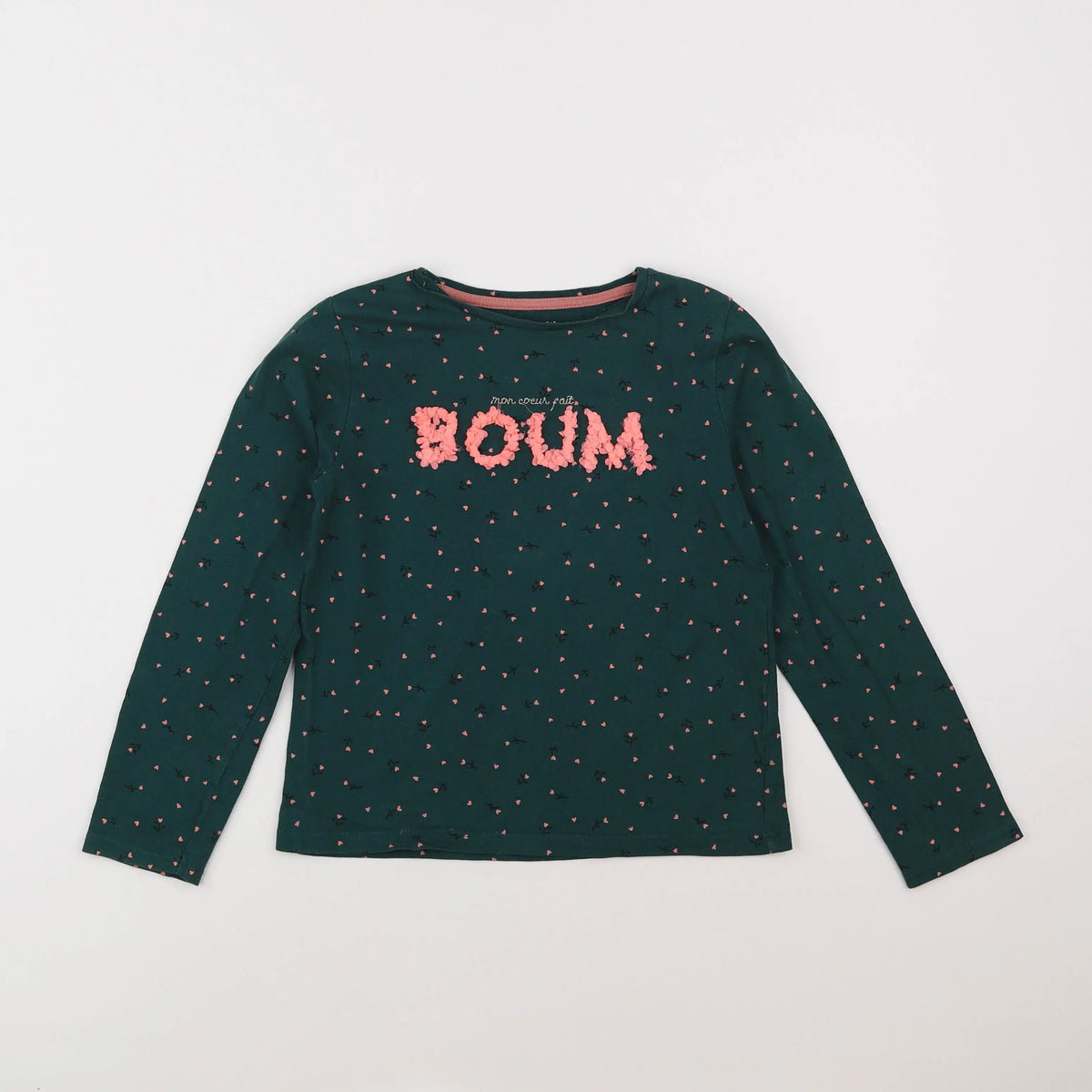 Vertbaudet - tee-shirt vert - 8 ans