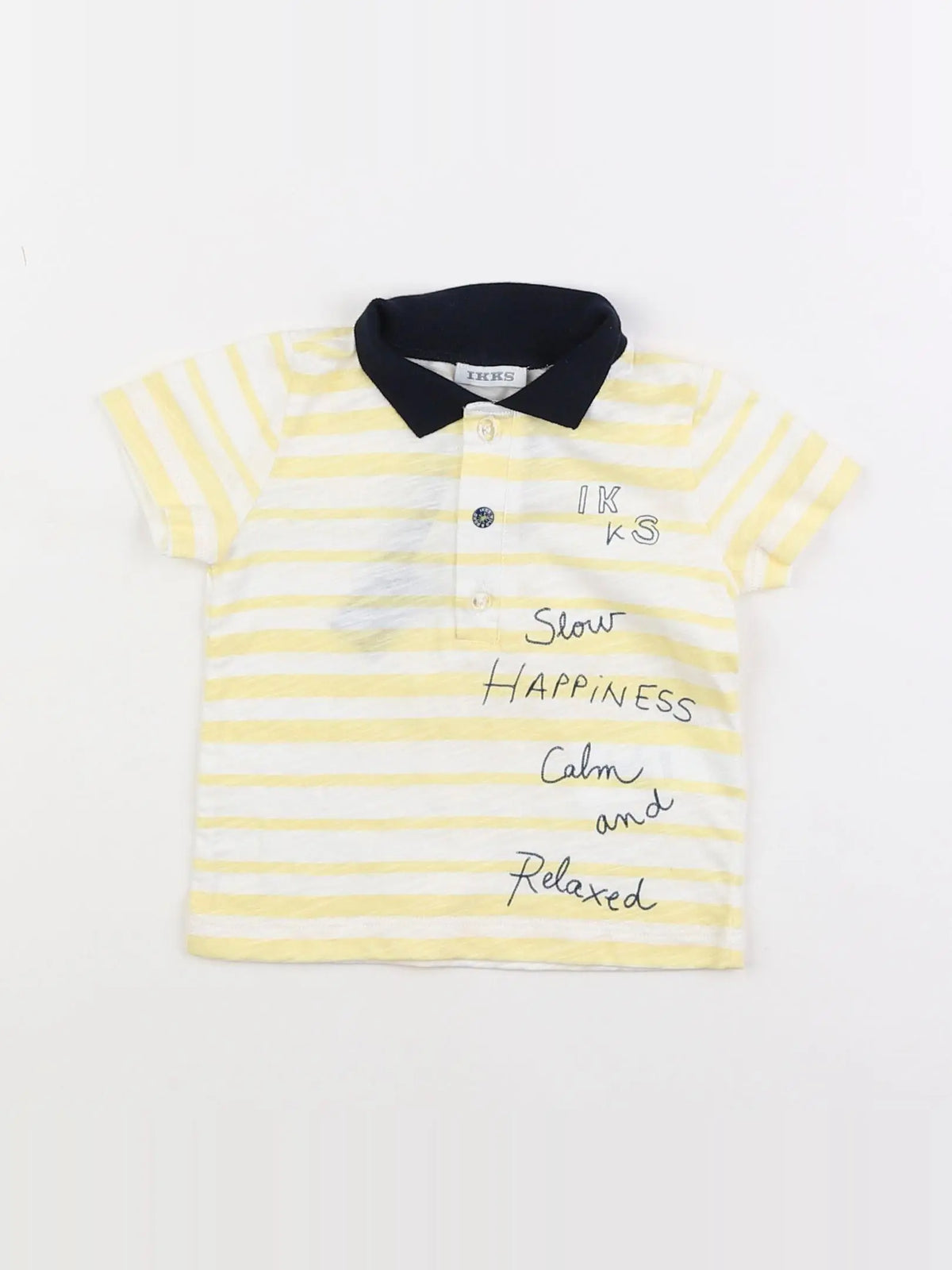 IKKS - polo jaune - 6 mois