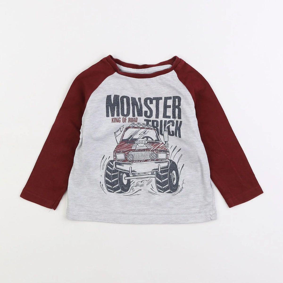 Vertbaudet - tee-shirt gris - 2 ans