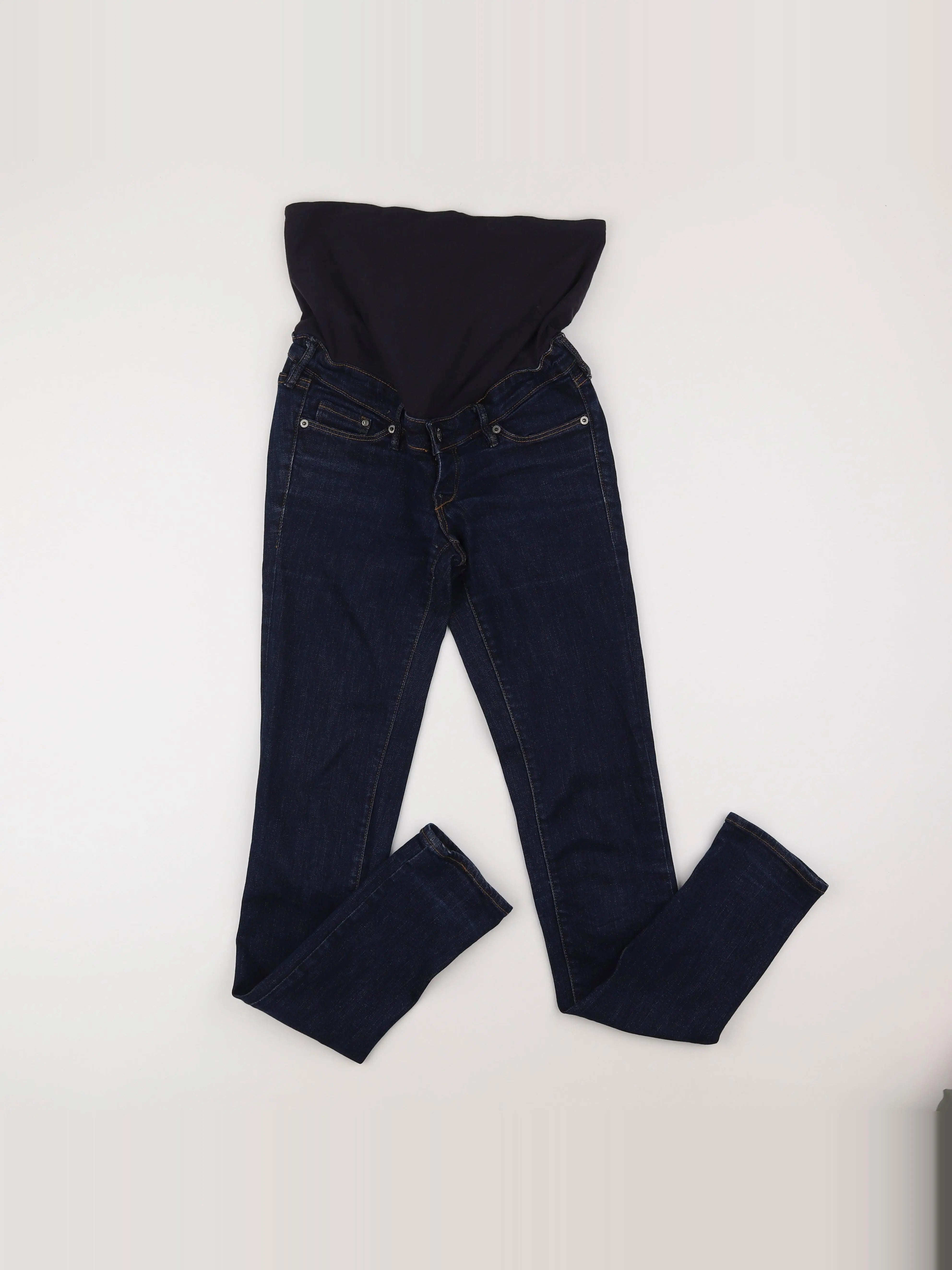 H&M - jean grossesse bleu - 34