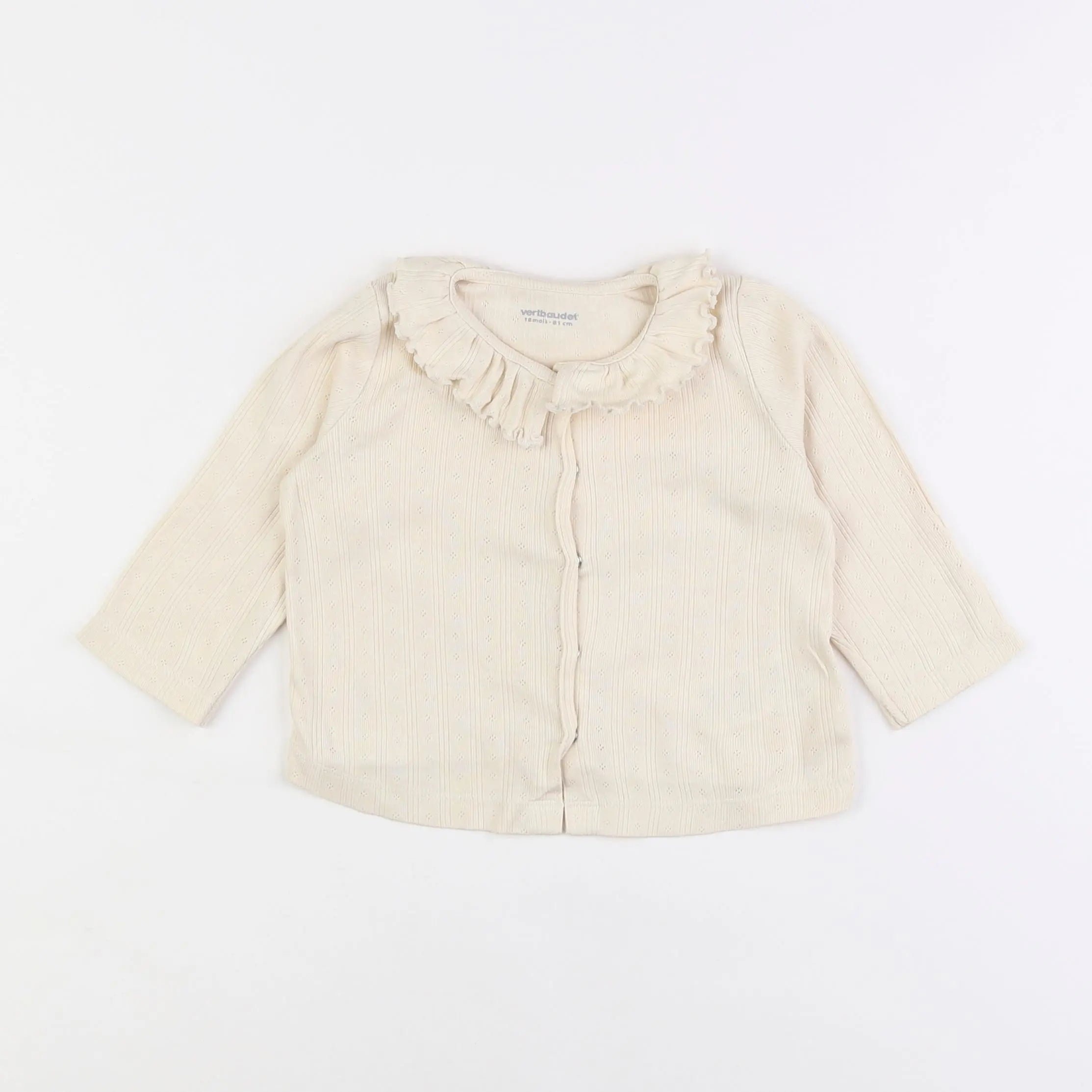 Vertbaudet - tee-shirt beige - 18 mois