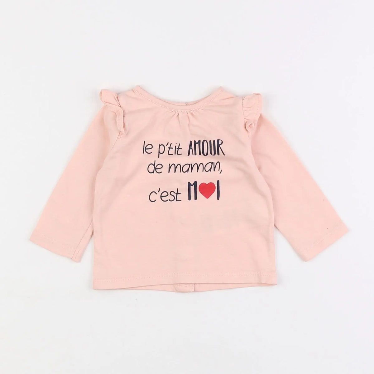 Vertbaudet - tee-shirt rose - 3 mois