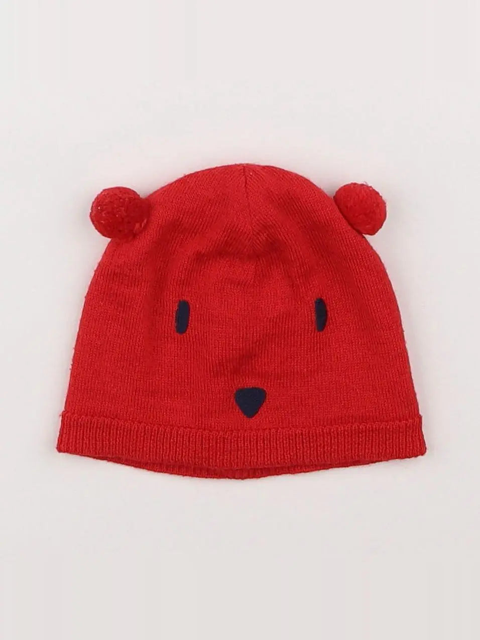 Petit Bateau - bonnet rouge - 3 mois