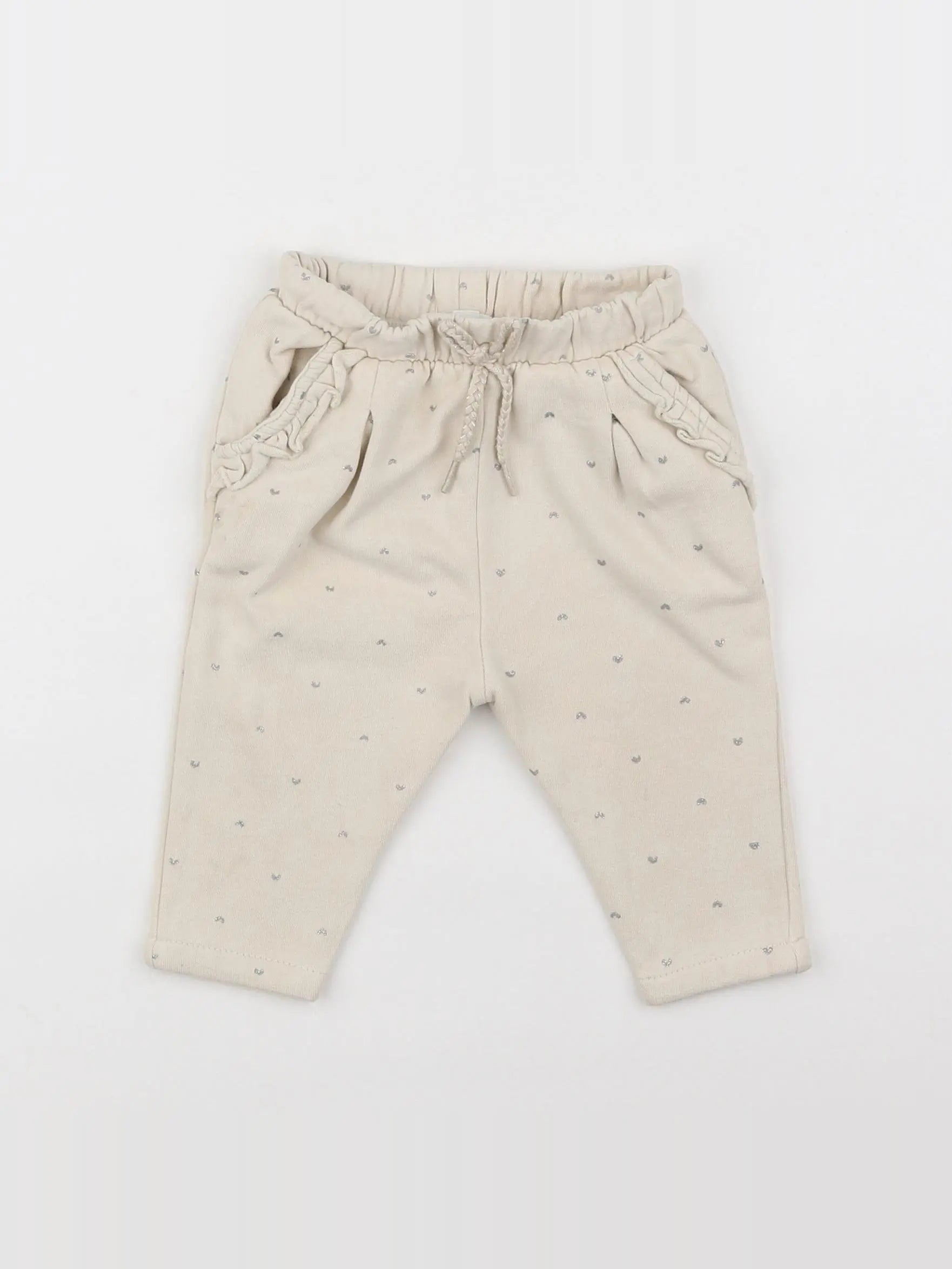 Vertbaudet - jogging beige - 6 mois