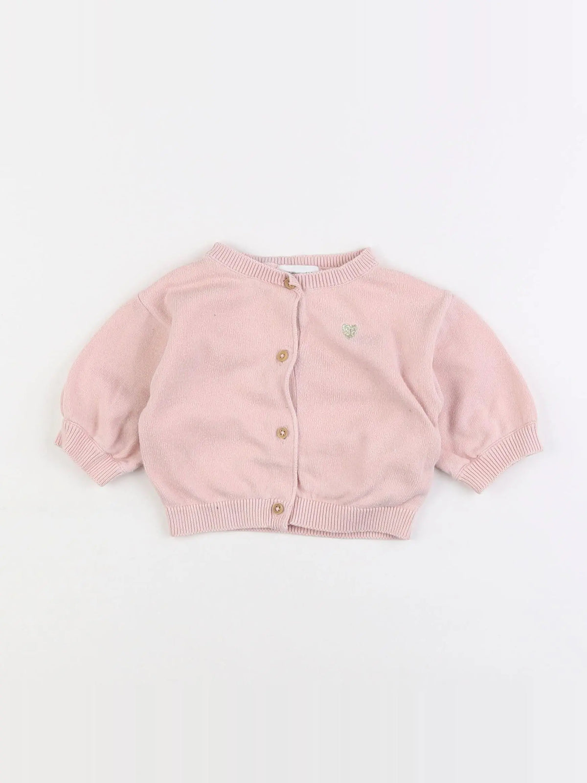 Vertbaudet - gilet rose - 3 mois