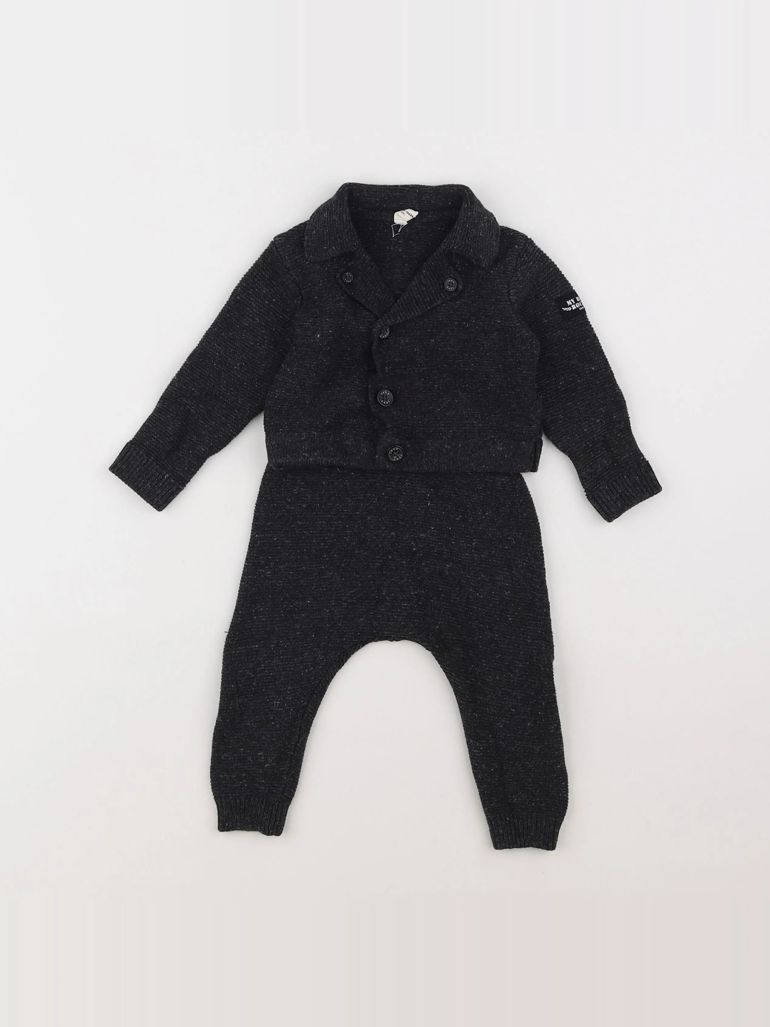 IKKS - ensemble gris - 6 mois