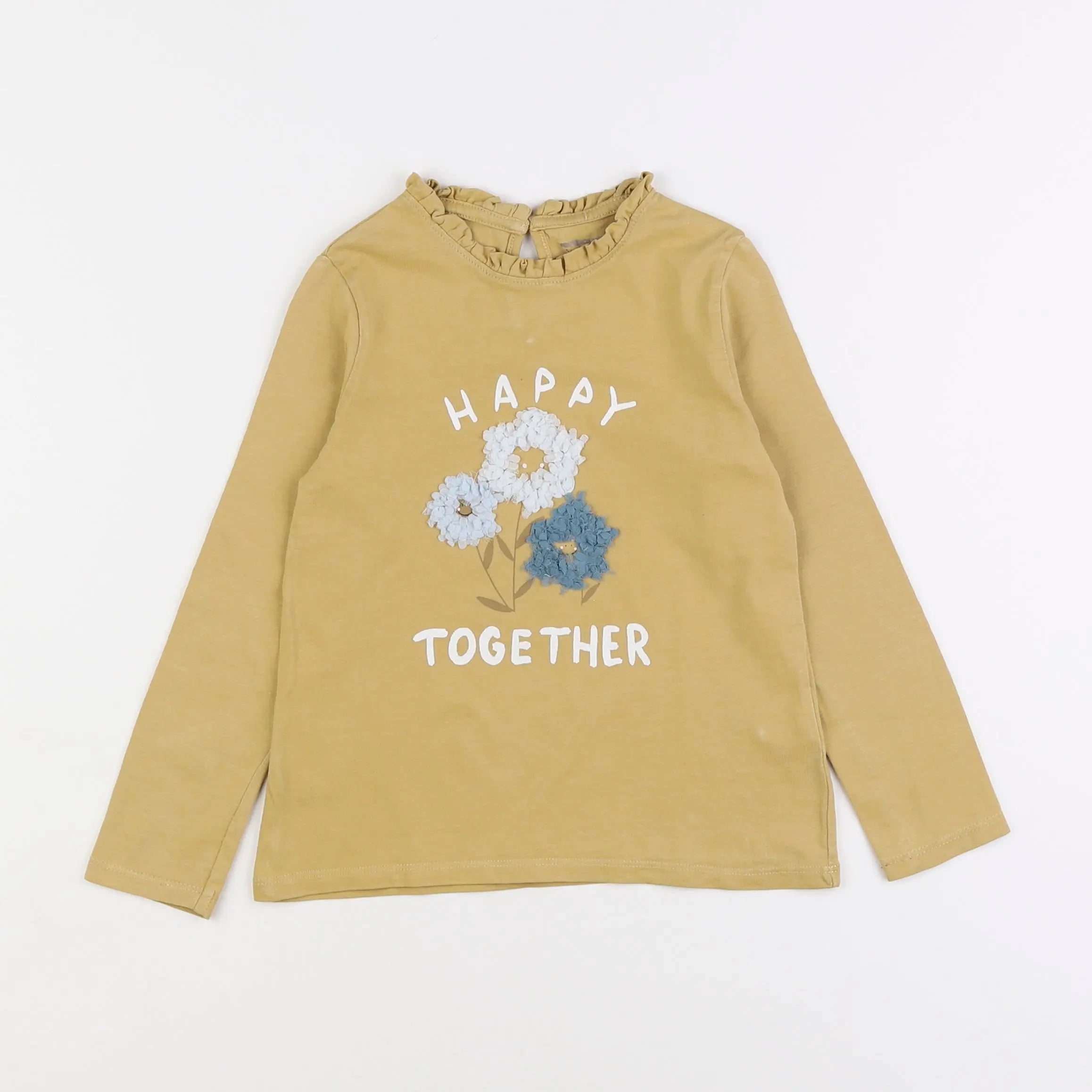 Vertbaudet - tee-shirt jaune - 5 ans