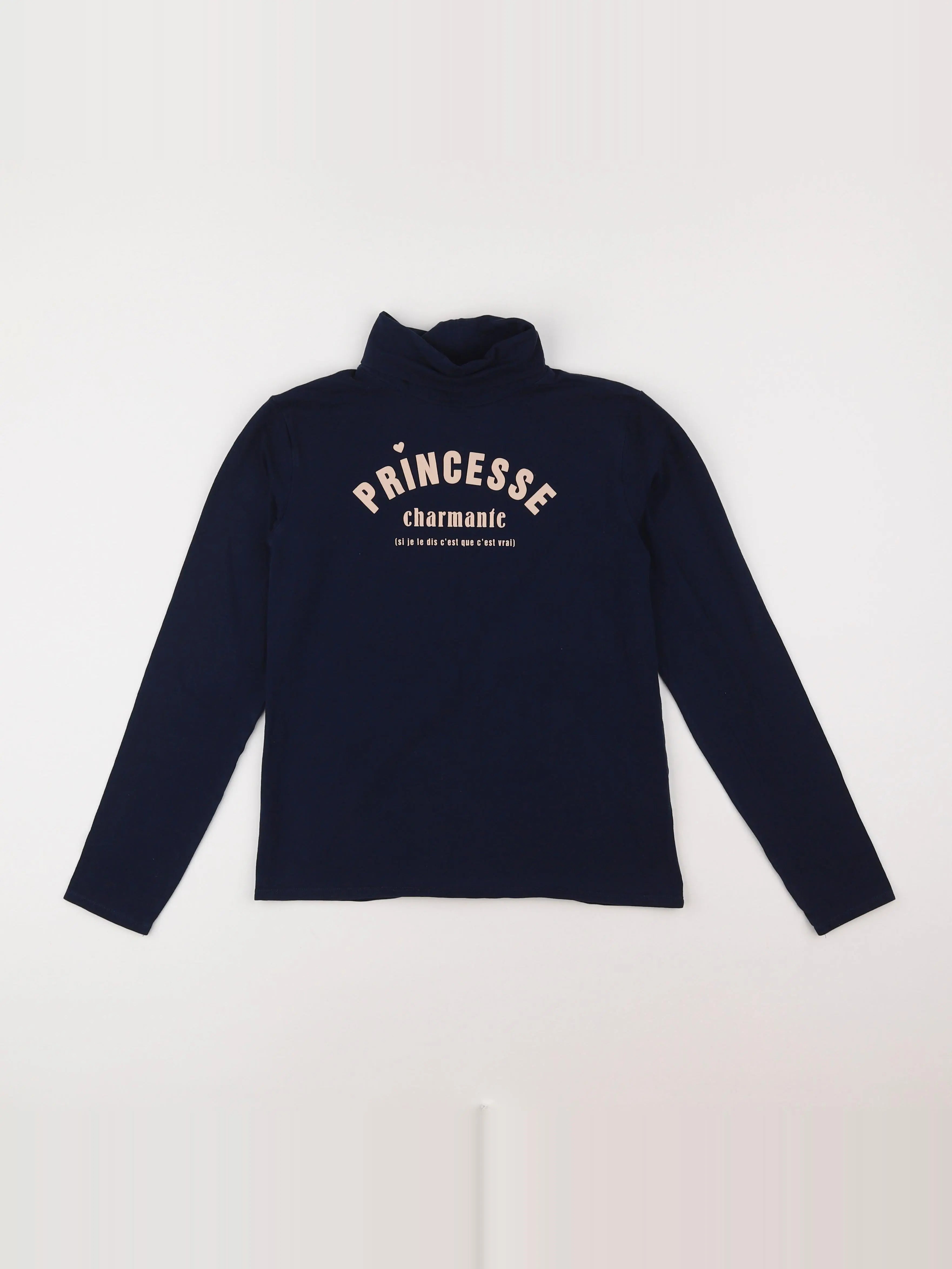 Vertbaudet - sous-pull bleu - 12 ans