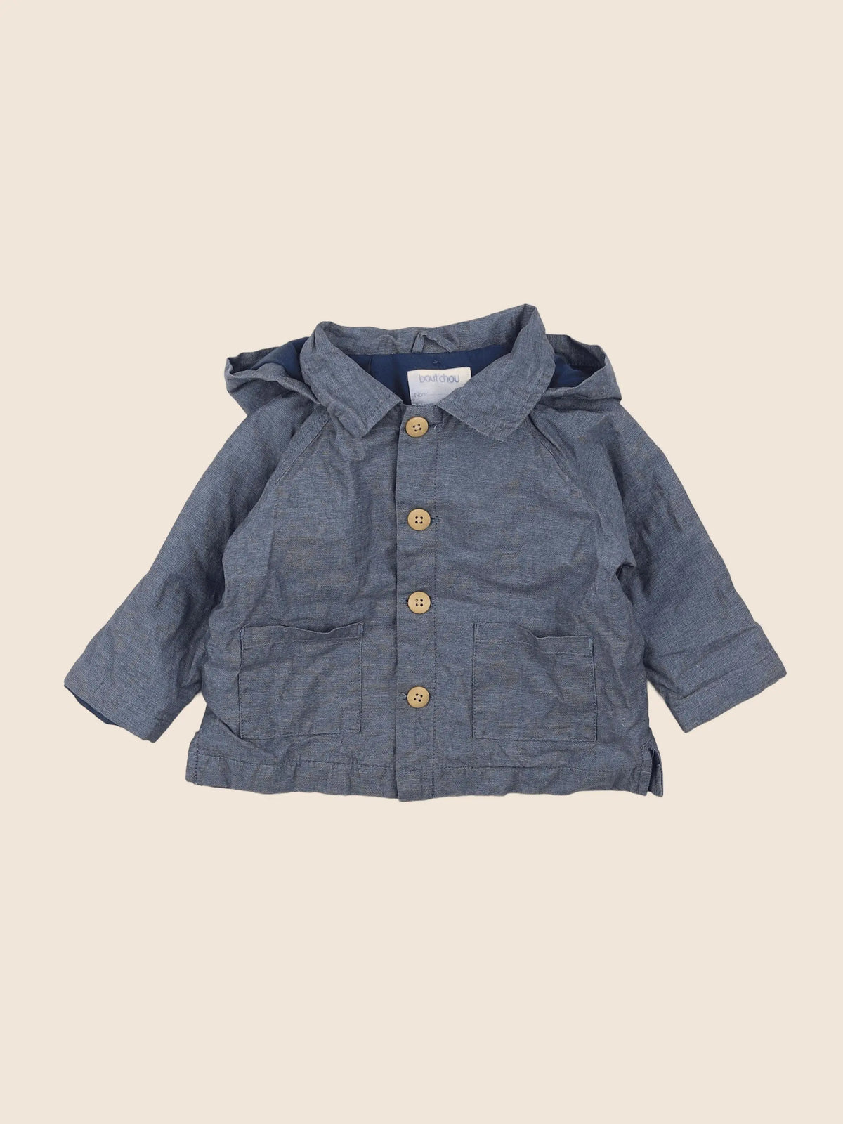 Boutchou - imperméable bleu - 12 mois