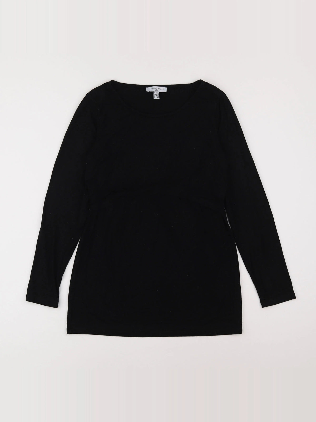 Envie de fraise - tee-shirt grossesse, allaitement noir - 36 à 38