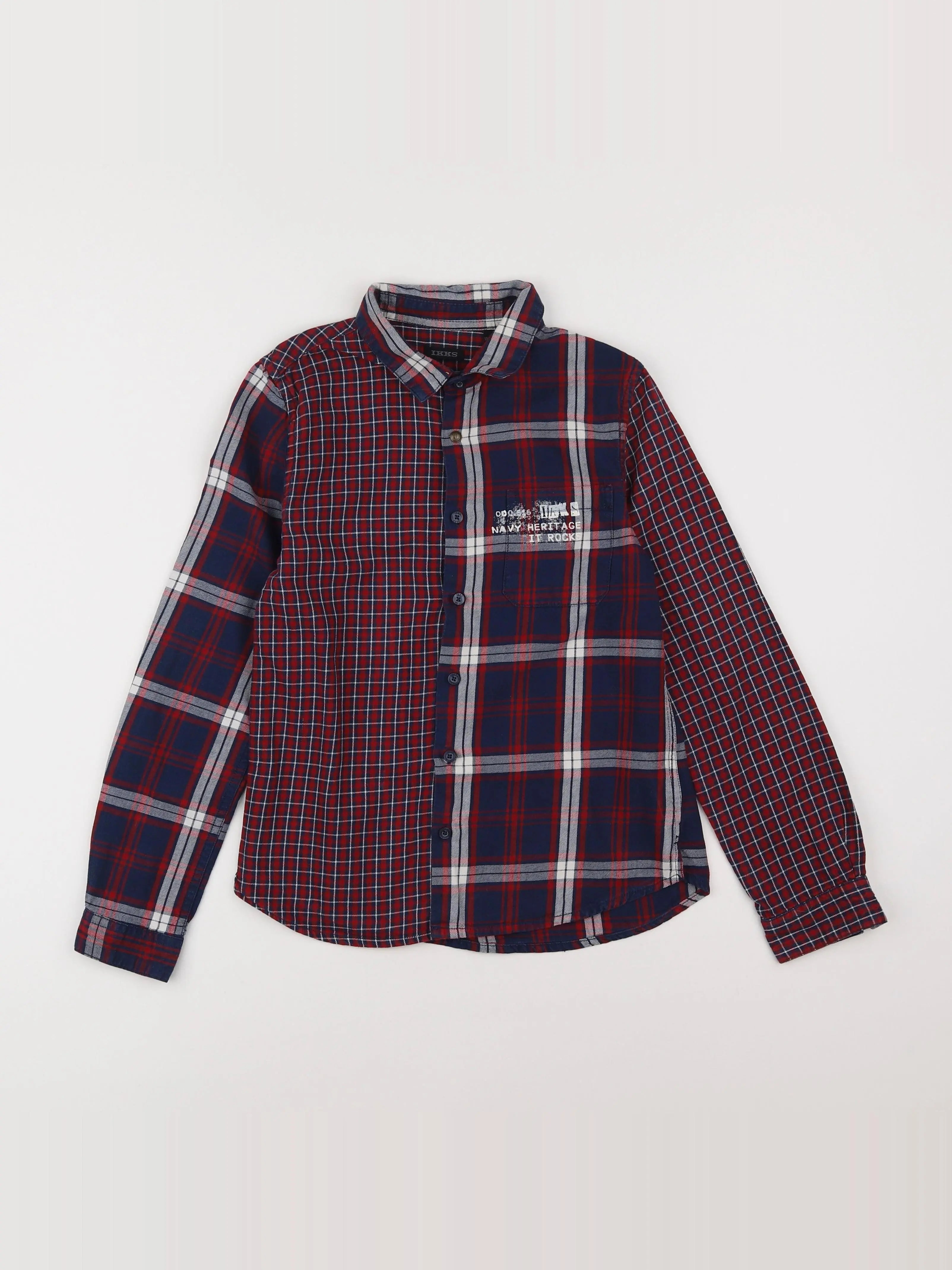 IKKS - chemise rouge - 10 ans