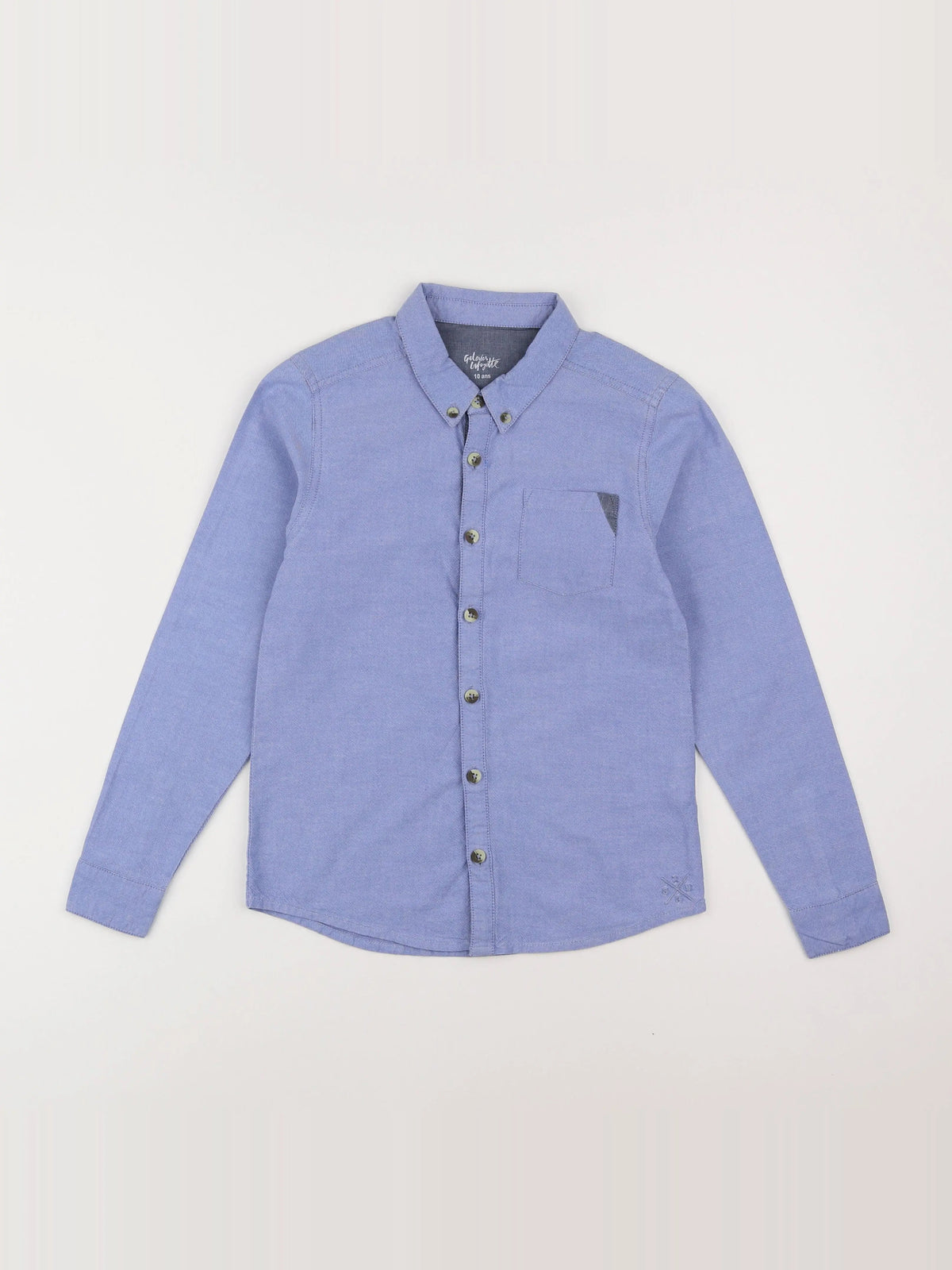 Galeries Lafayette - chemise bleu - 10 ans