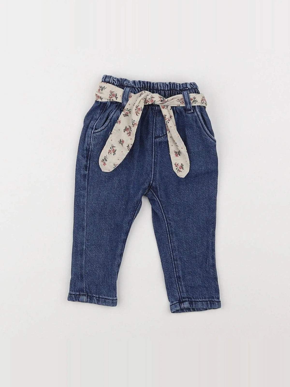 Vertbaudet - jegging bleu - 6 mois