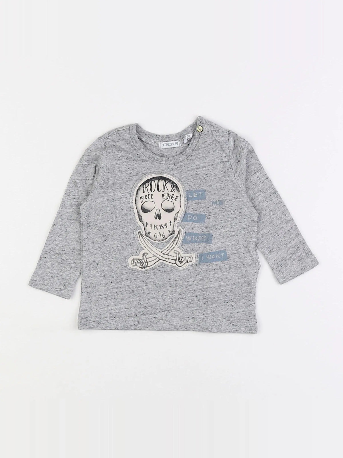 IKKS - tee-shirt gris - 6 mois