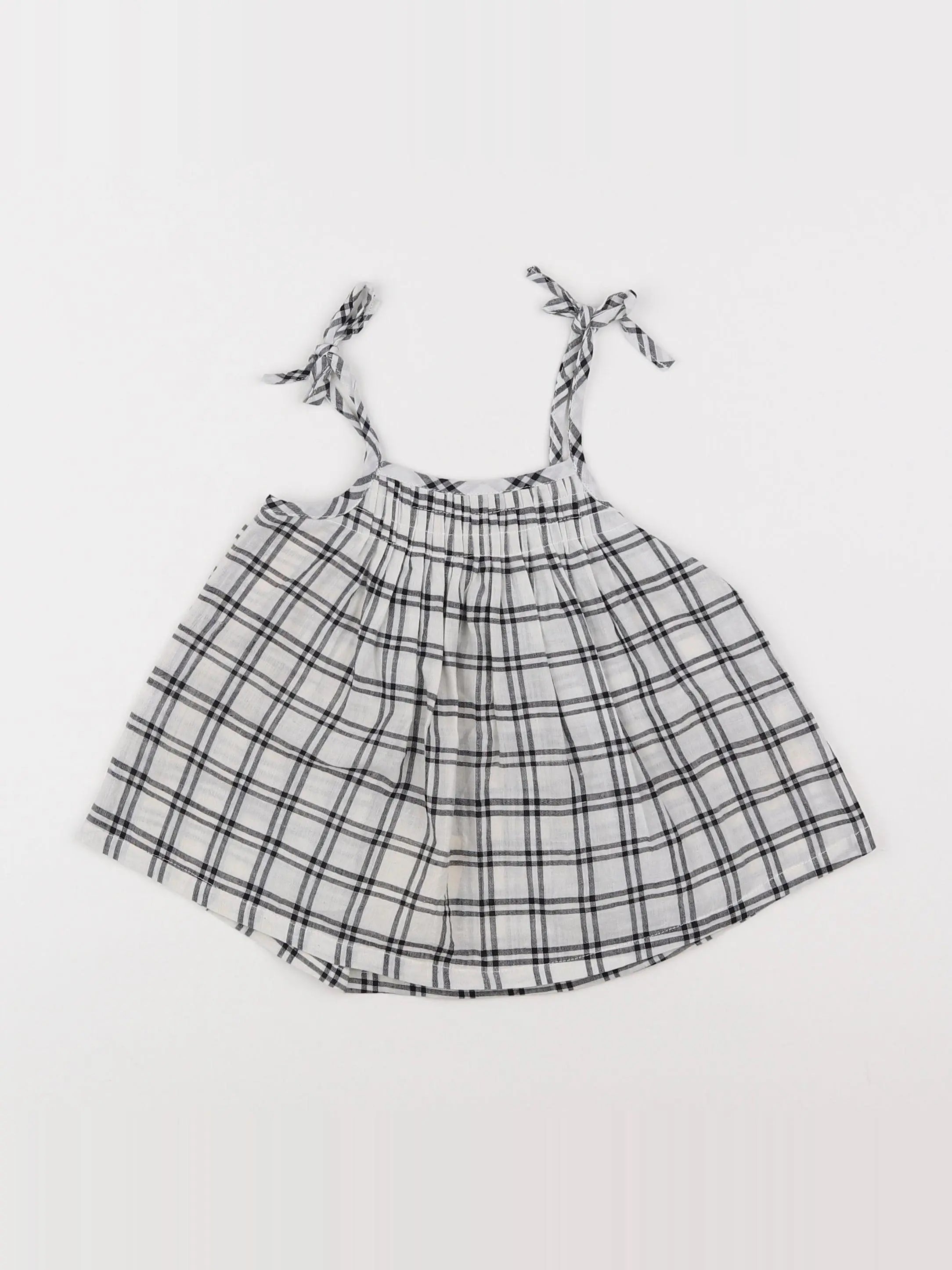 Lucas du Tertre - blouse blanc - 9/12 mois