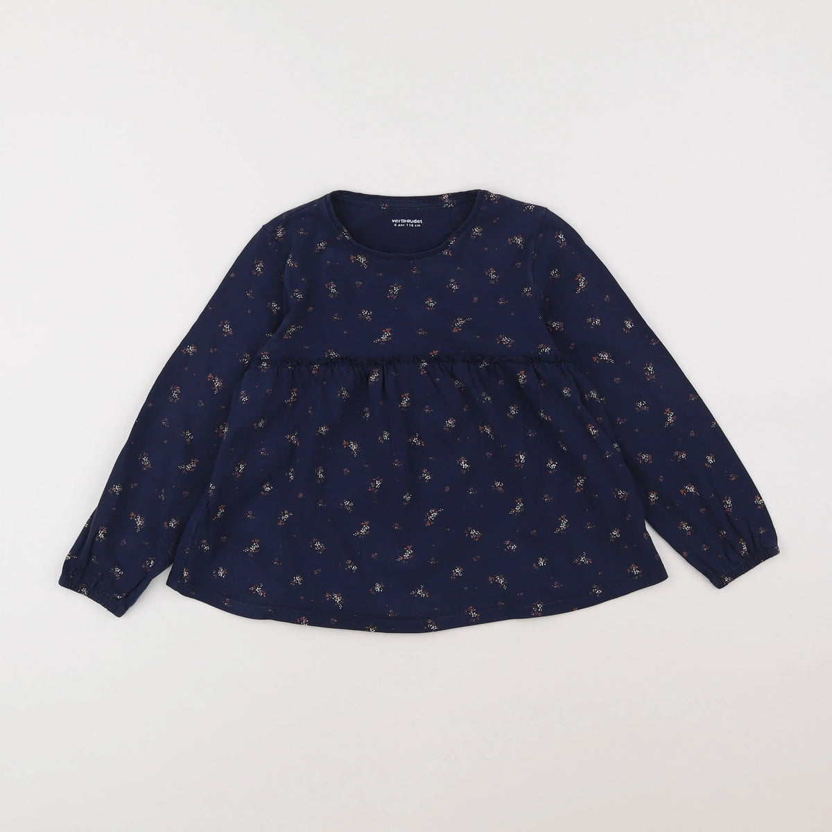 Vertbaudet - tee-shirt bleu - 6 ans