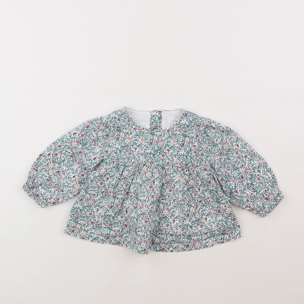 Vertbaudet - blouse bleu - 12 mois
