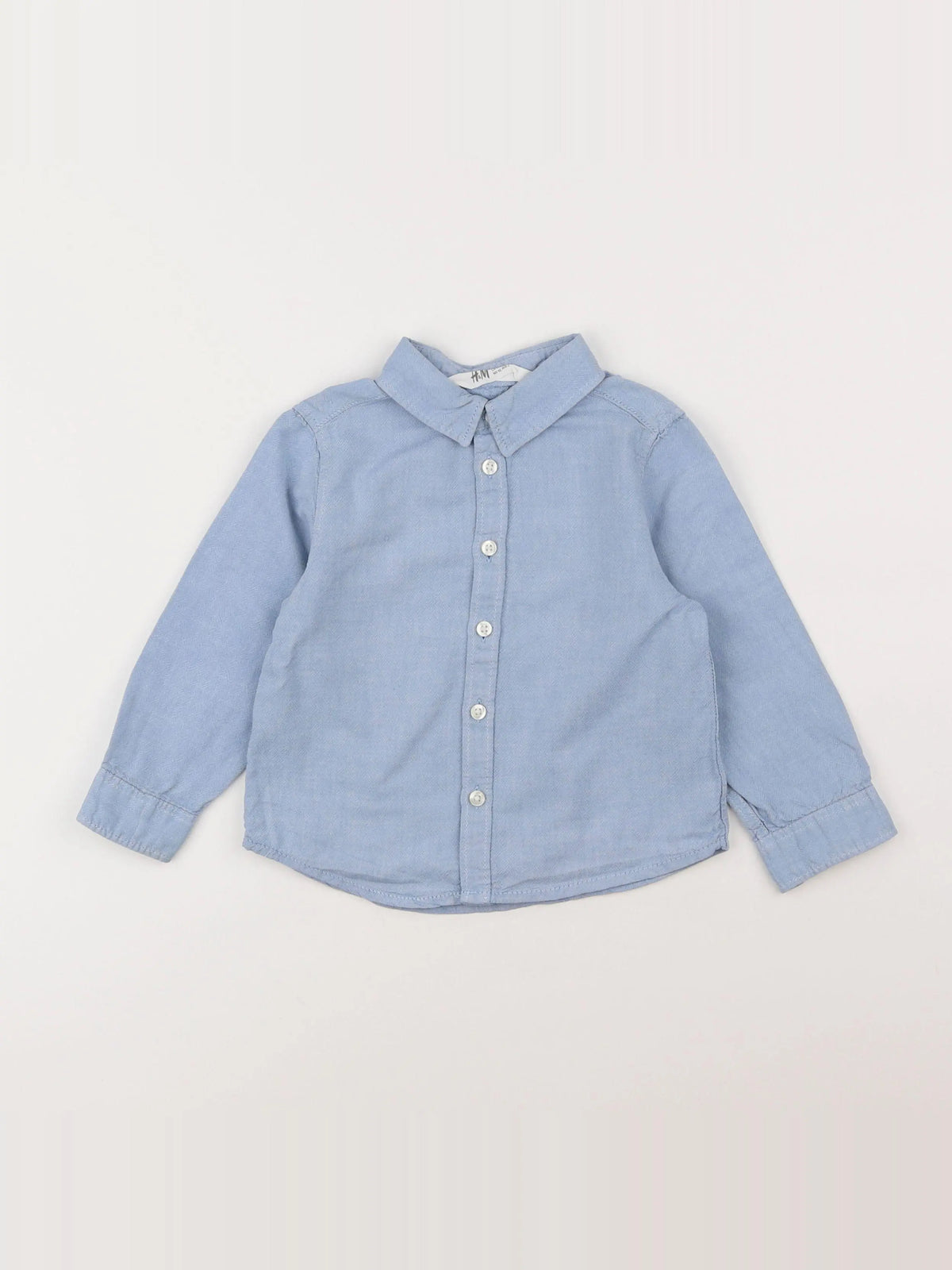 H&M - chemise bleu - 18 mois à 2 ans