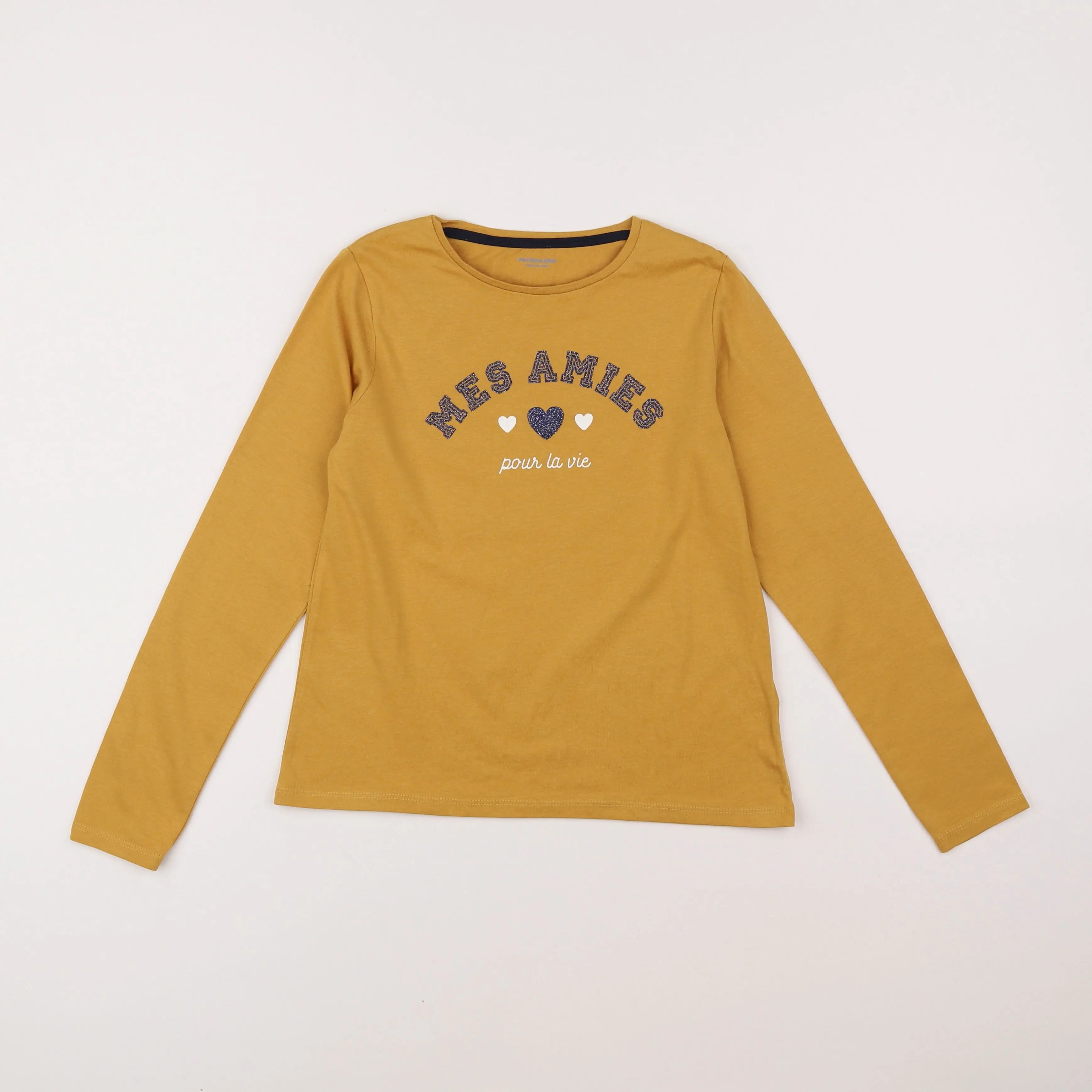Vertbaudet - tee-shirt jaune - 10 ans