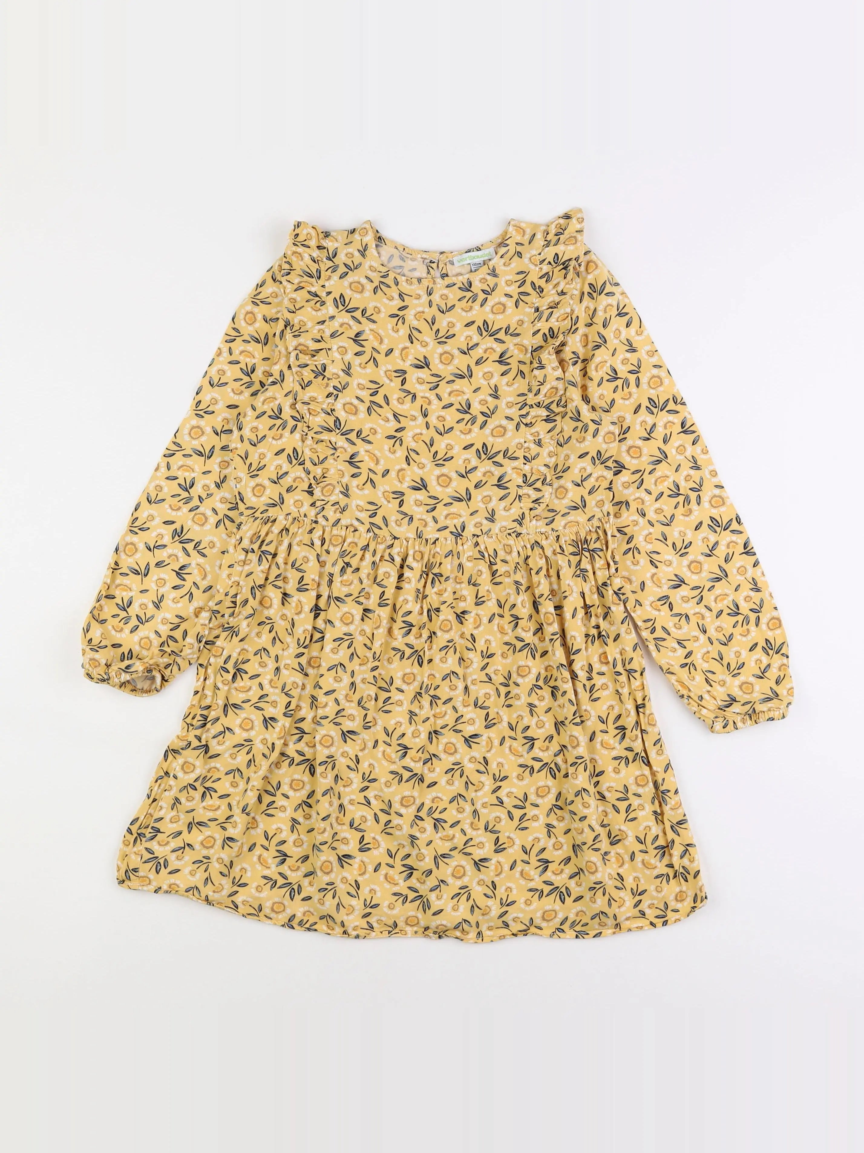 Vertbaudet - robe jaune - 9 ans