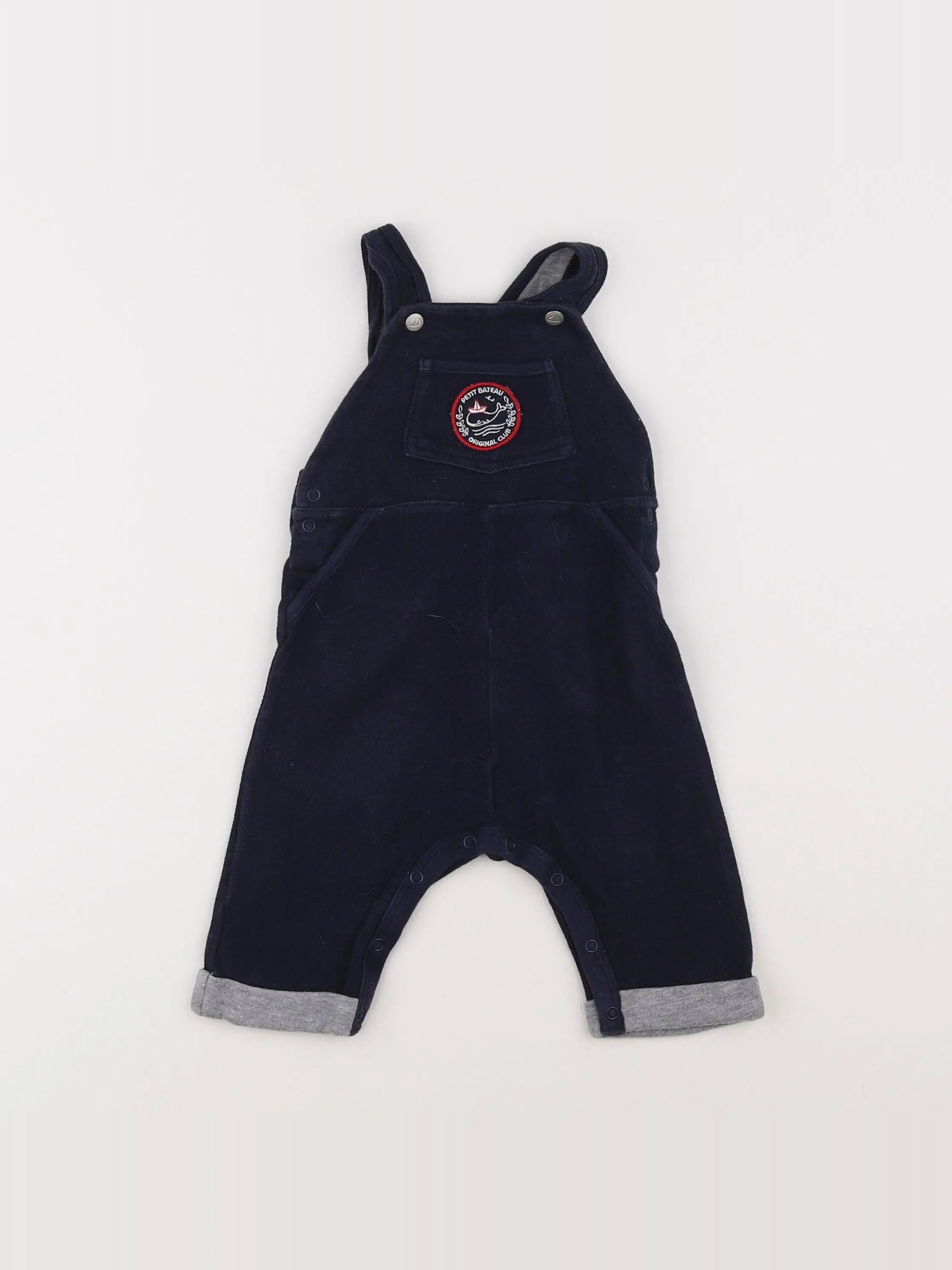 Petit Bateau - salopette bleu - 6 mois