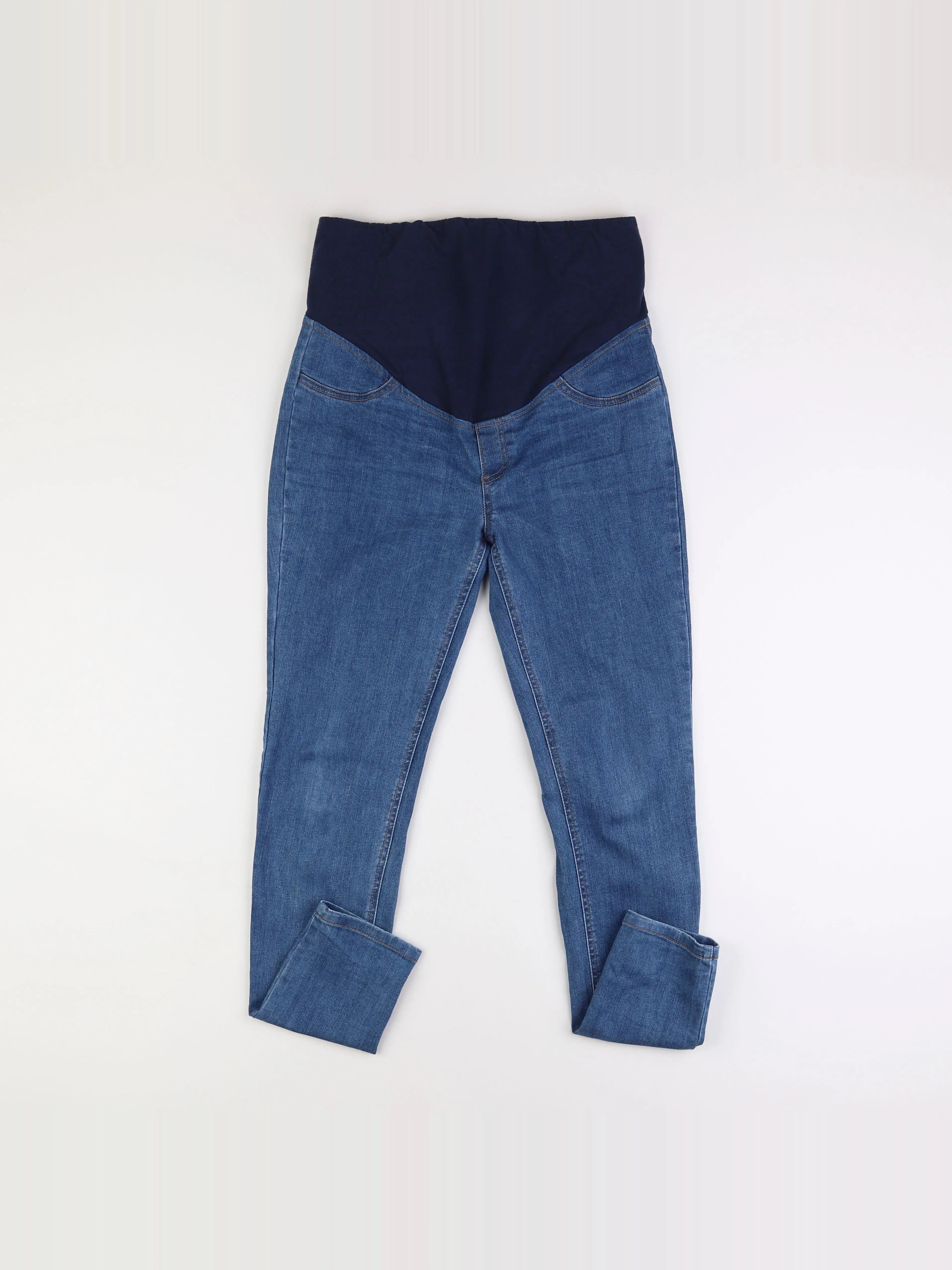 Vertbaudet - jean grossesse bleu - 38