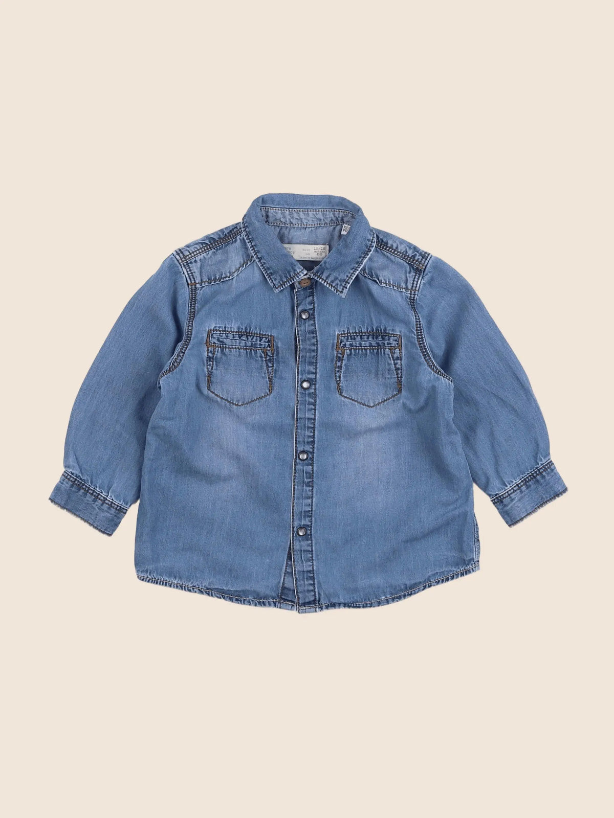 Zara - chemise bleu - 12/18 mois