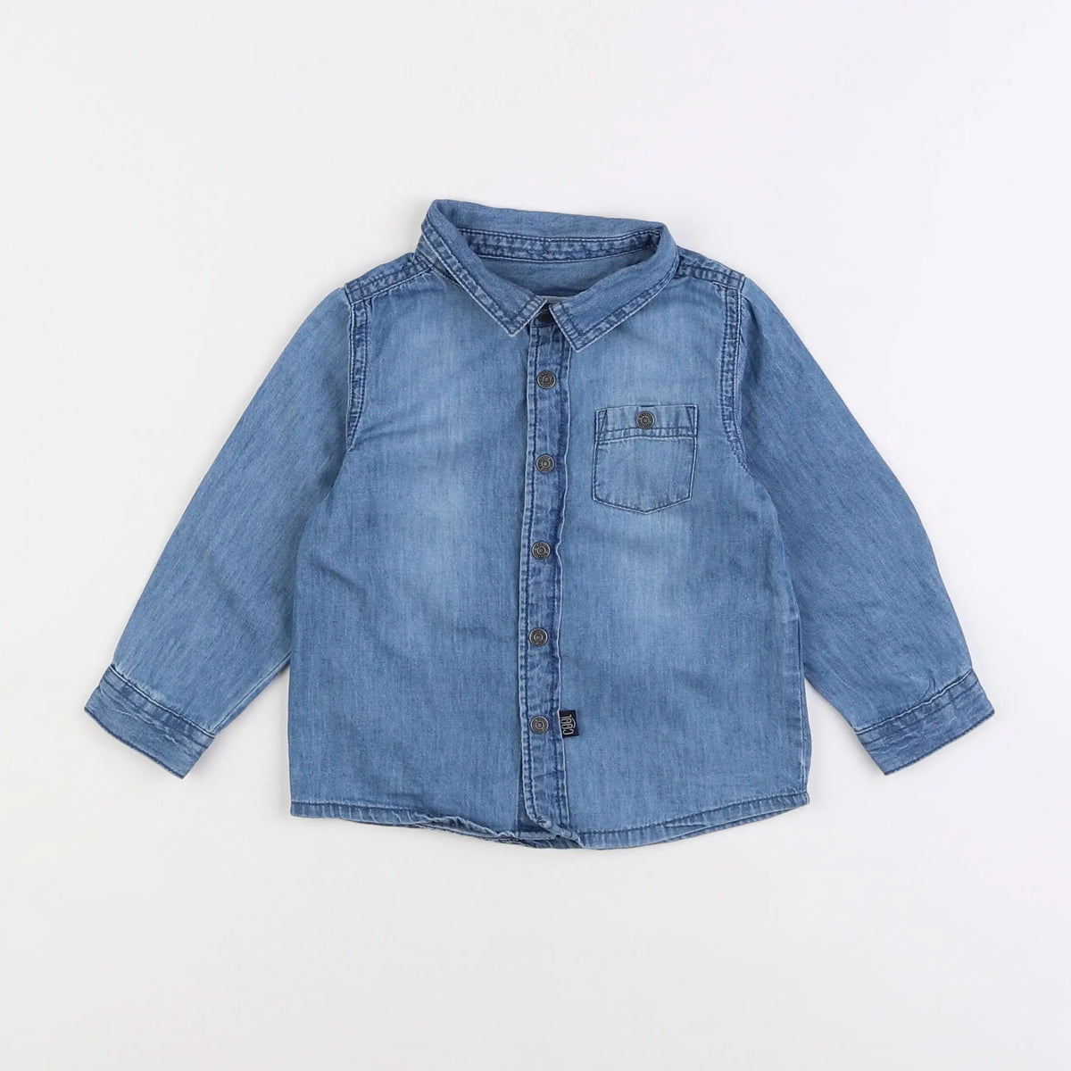 Vertbaudet - chemise bleu - 18 mois