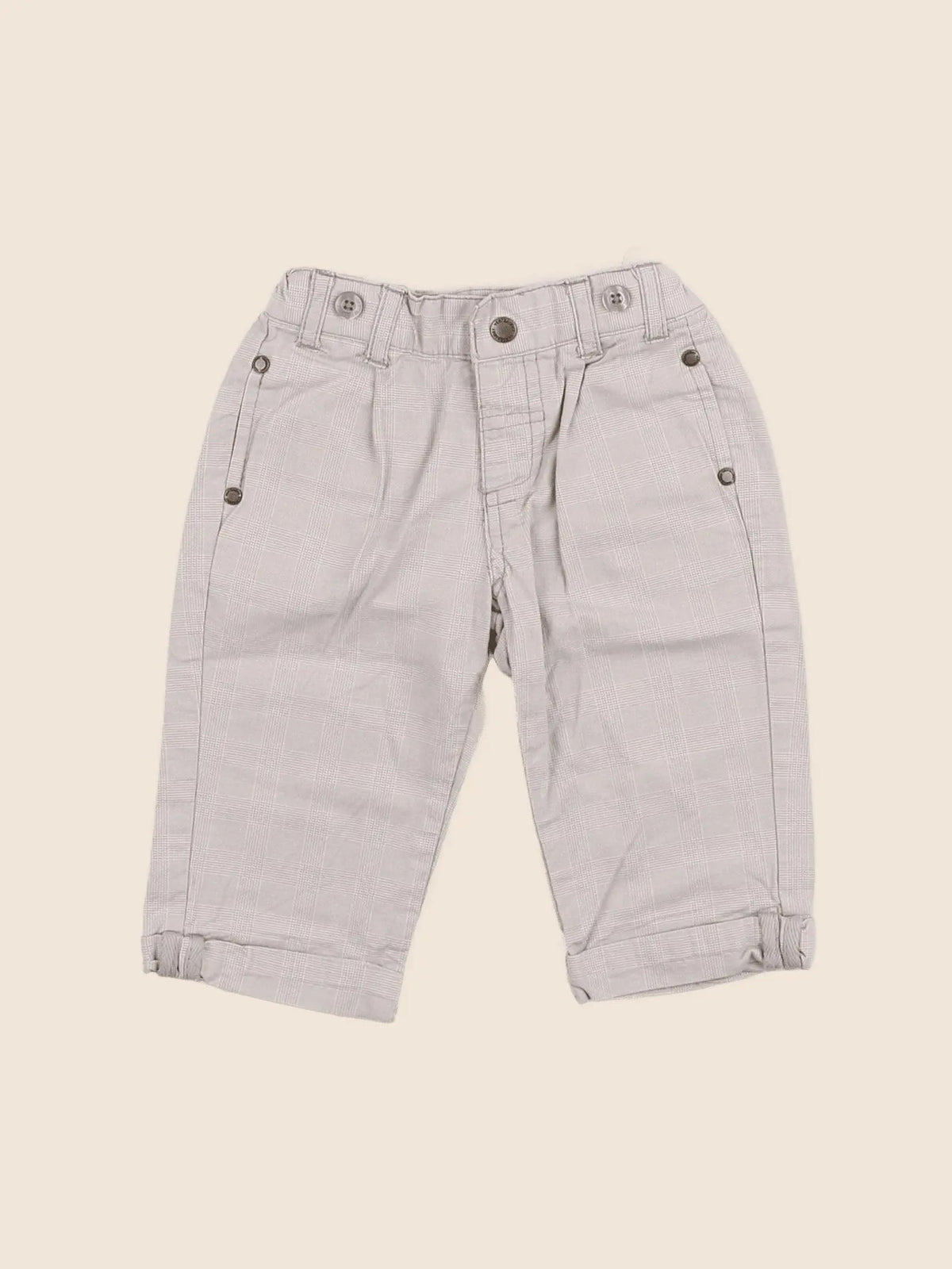 Vertbaudet - pantalon beige - 6 mois