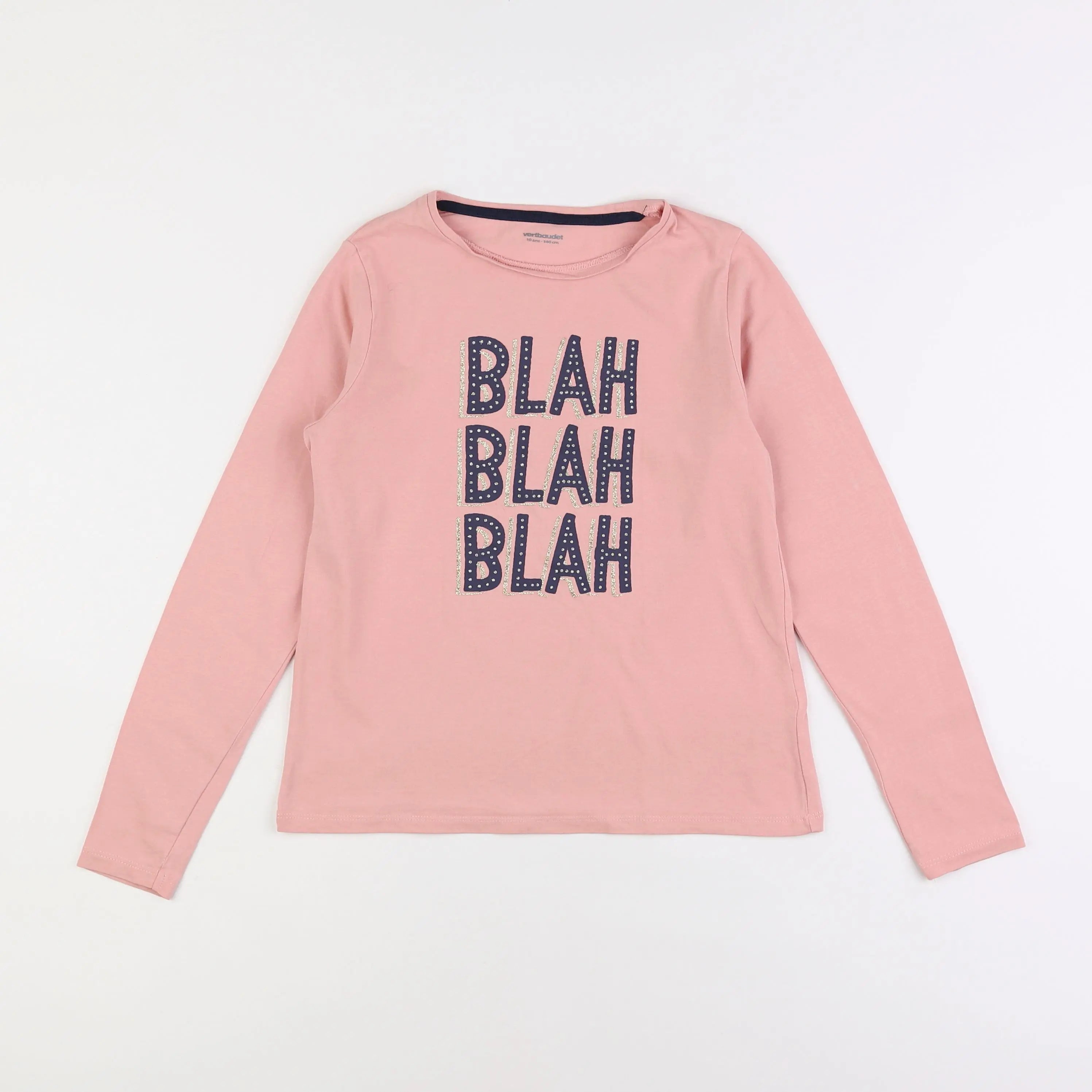 Vertbaudet - tee-shirt rose - 10 ans