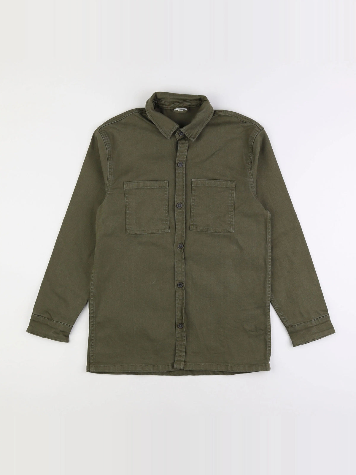 Vertbaudet - chemise imprimé au dos vert - 14 ans