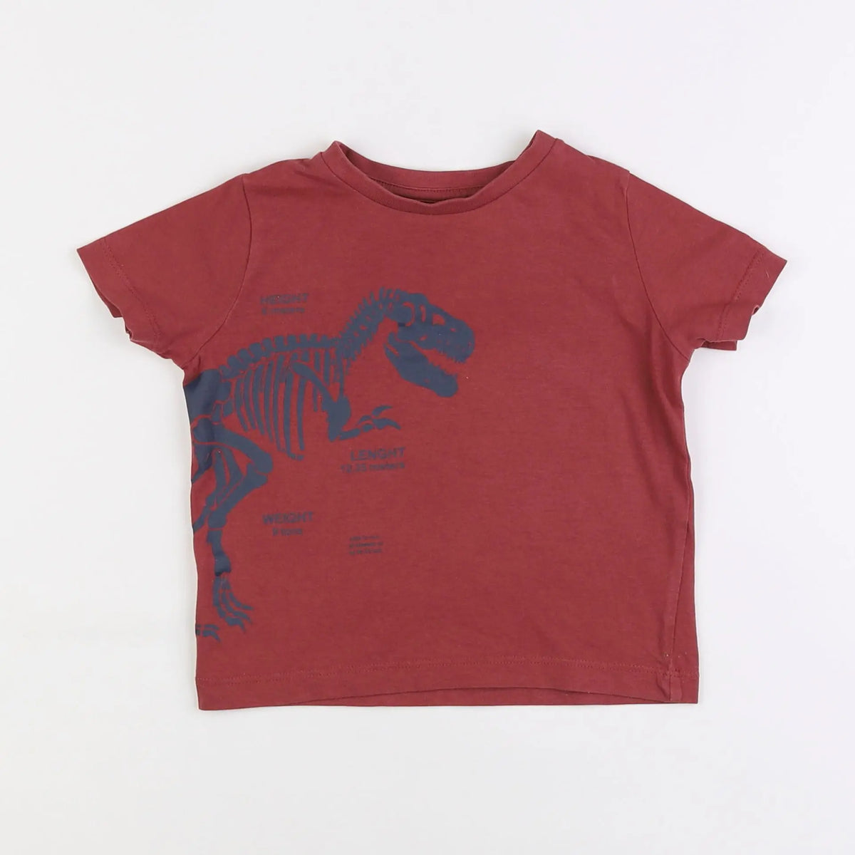 Vertbaudet - tee-shirt rouge - 2 ans