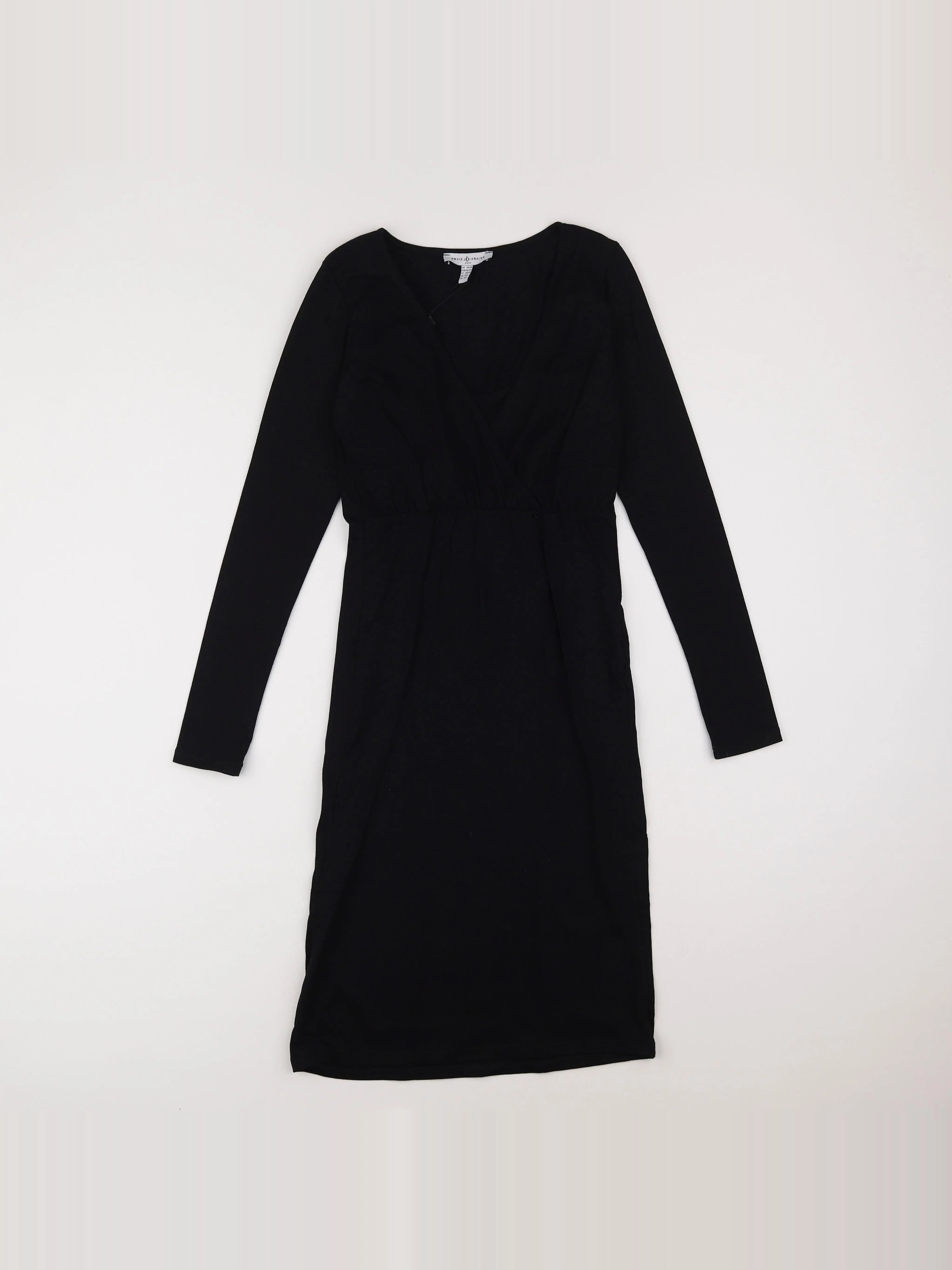 Envie de fraise - robe grossesse, allaitement noir - 34 à 36