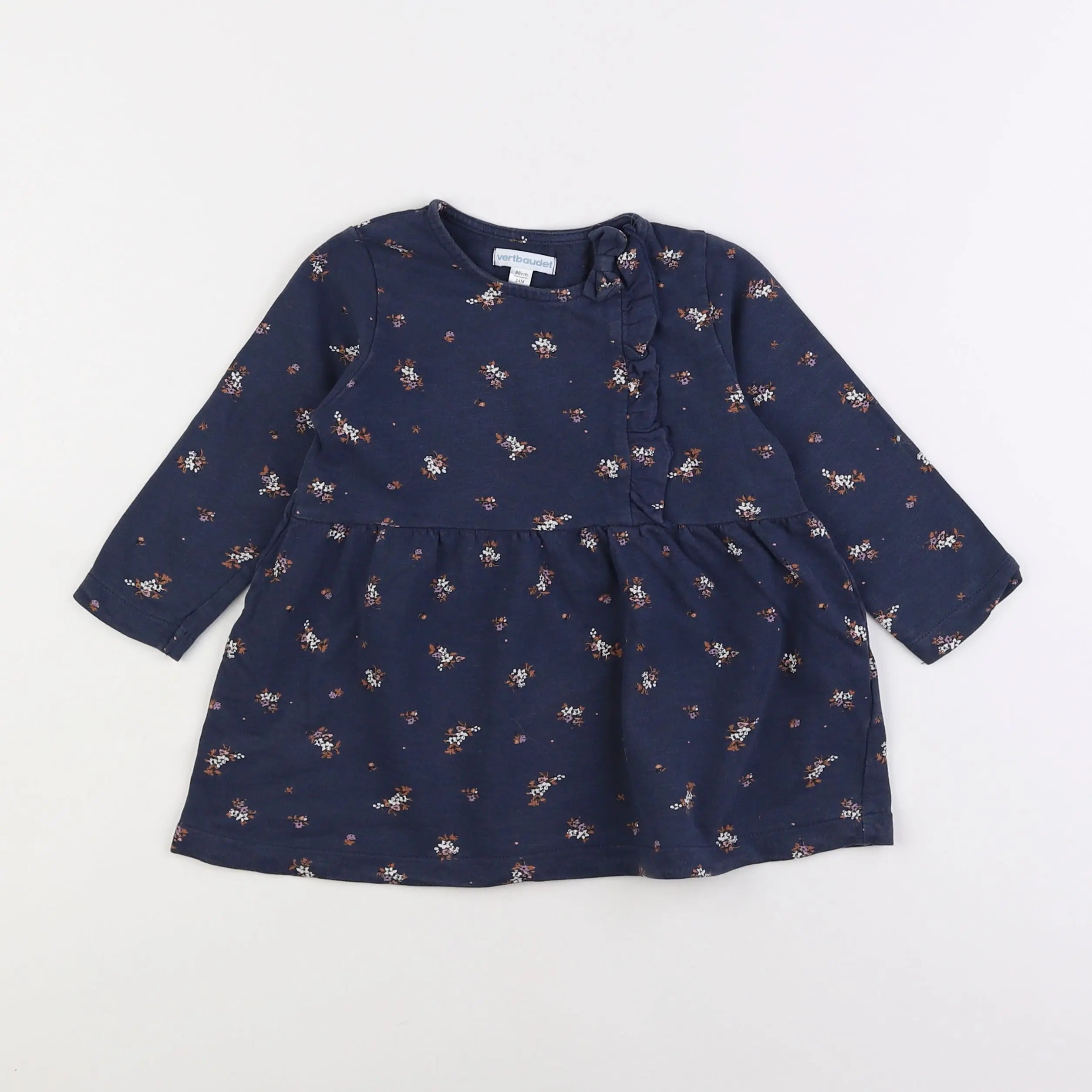 Vertbaudet - robe bleu - 2 ans