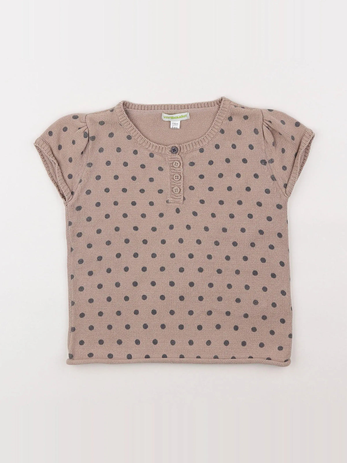 Vertbaudet - pull marron - 6 ans