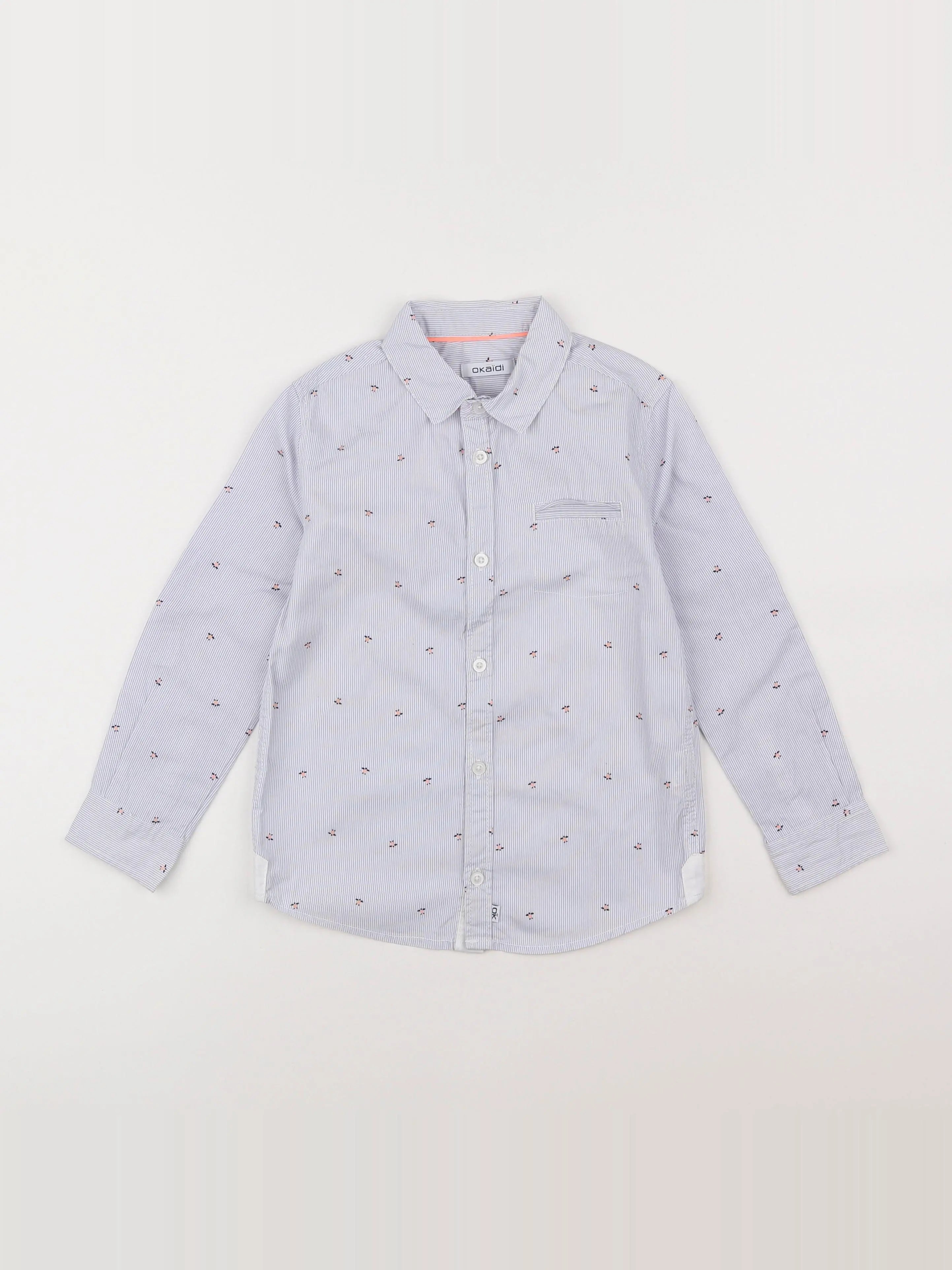 Okaidi - chemise bleu - 6 ans