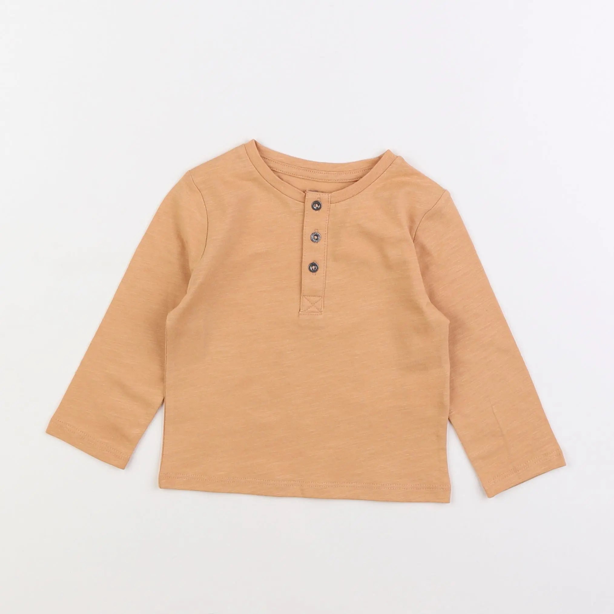 Vertbaudet - tee-shirt beige - 9 mois