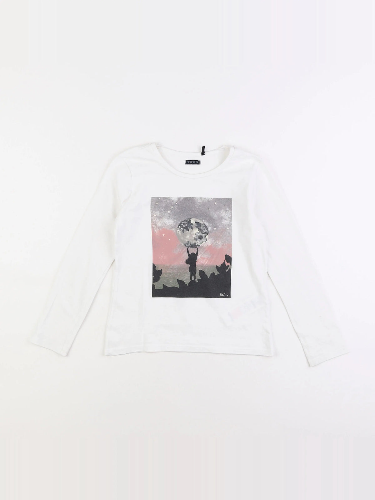 IKKS - tee-shirt blanc - 8 ans