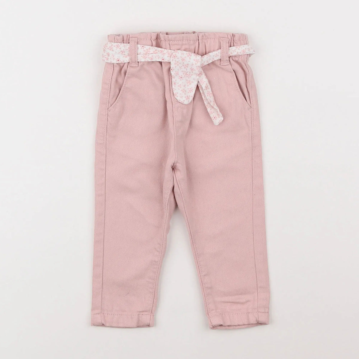 Vertbaudet - pantalon rose - 9 mois