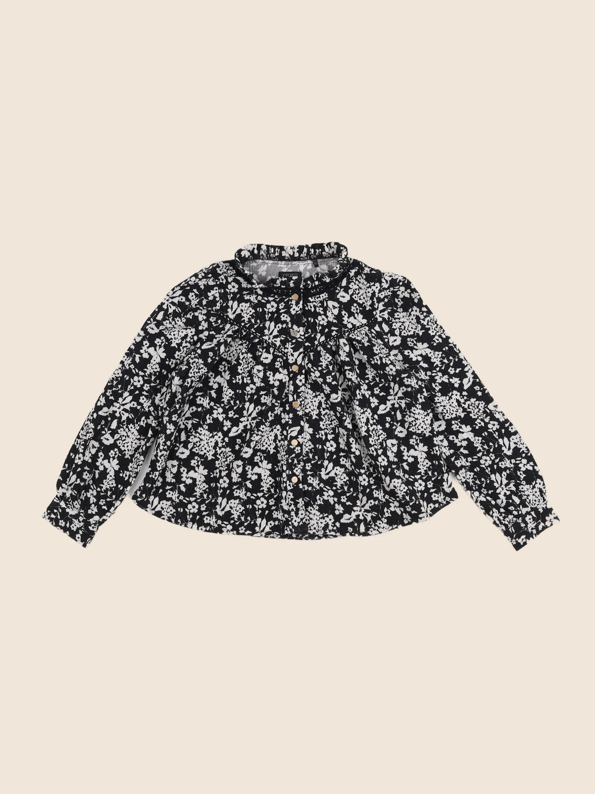 IKKS - blouse beige, noir - 6 ans