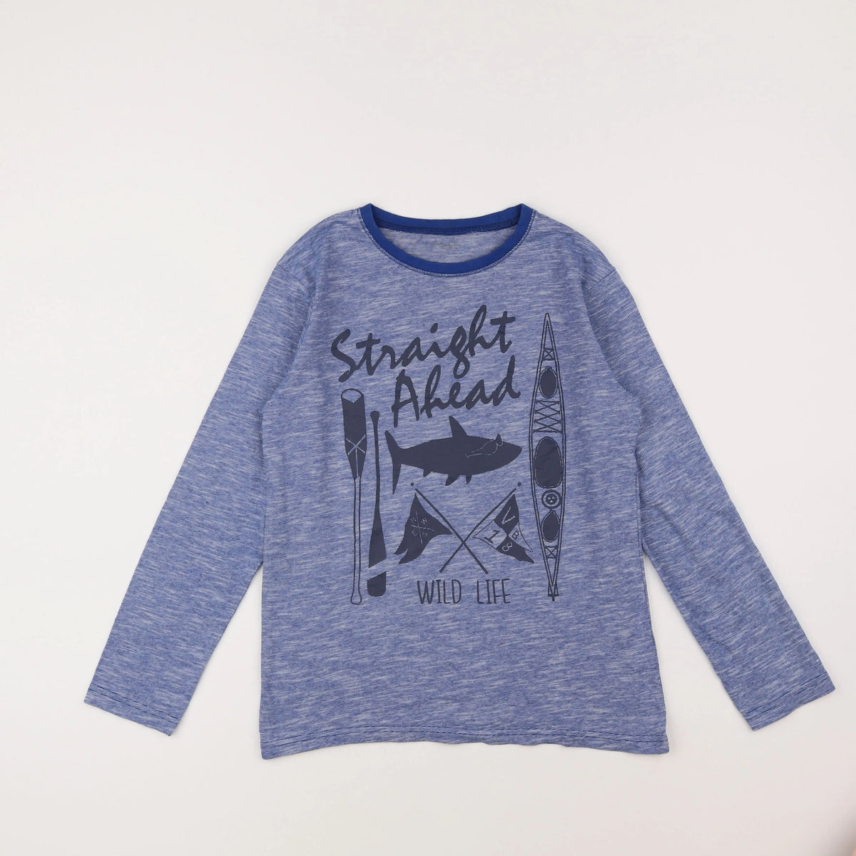 Vertbaudet - tee-shirt bleu - 12 ans