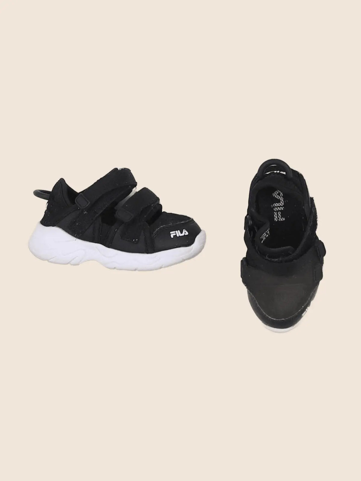 Fila - tennis à scratch/ lacets noir - pointure 20