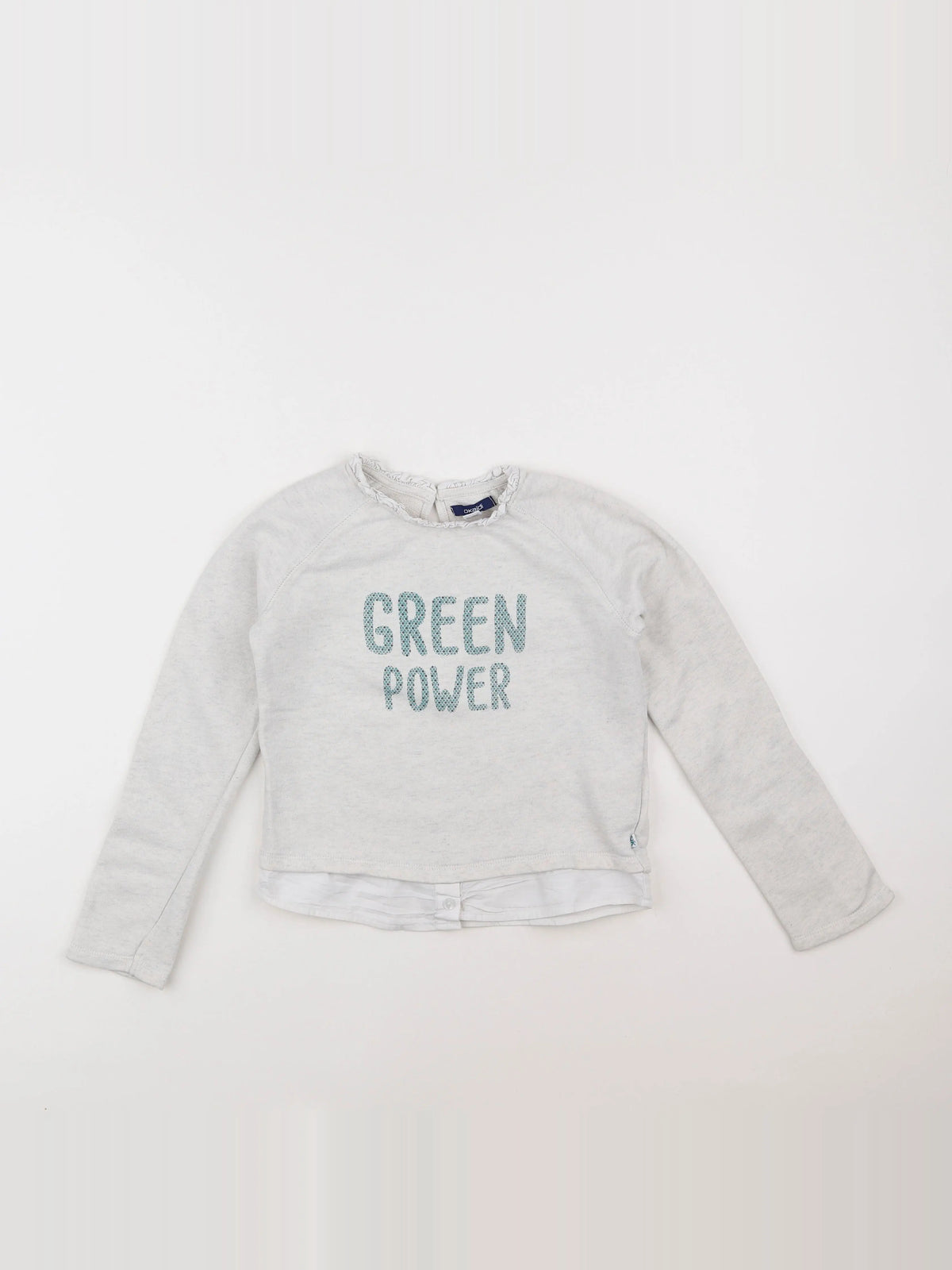 Okaidi - sweat gris - 8 ans